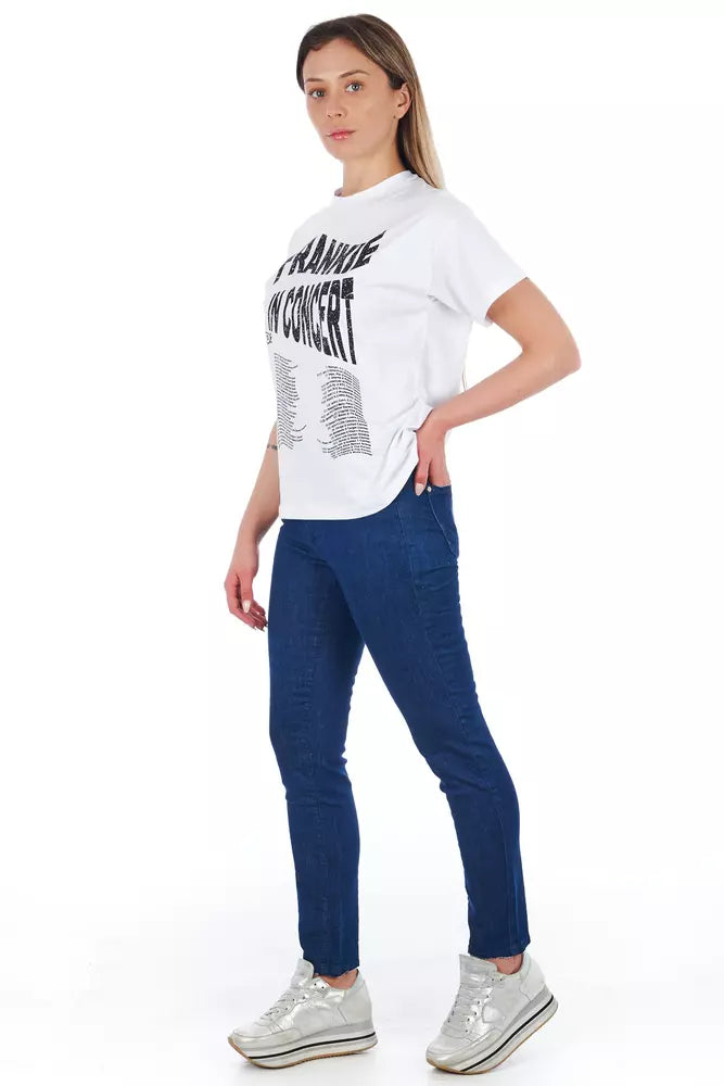 Frankie Morello Dunkelblaue Damen-Jeans im Skinny-Schnitt