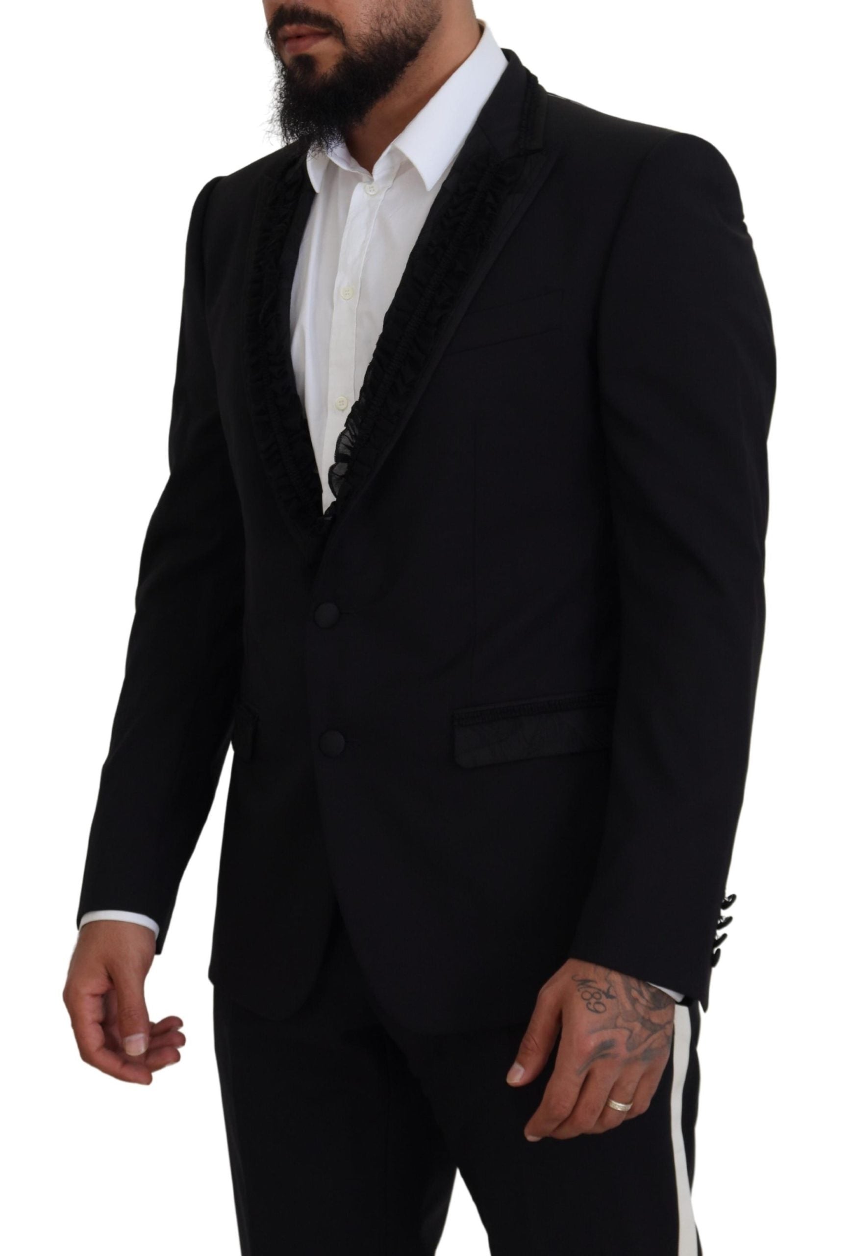 Dolce & Gabbana Schwarz MARTINI Slim Fit Jacke Blazer