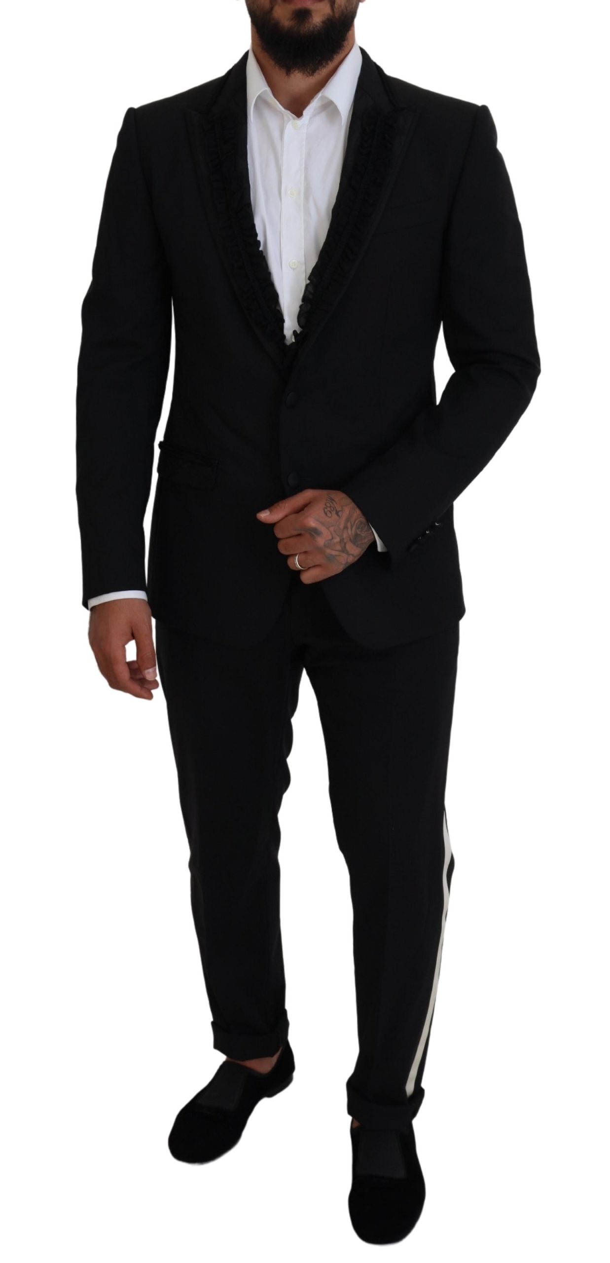 Dolce & Gabbana Schwarz MARTINI Slim Fit Jacke Blazer