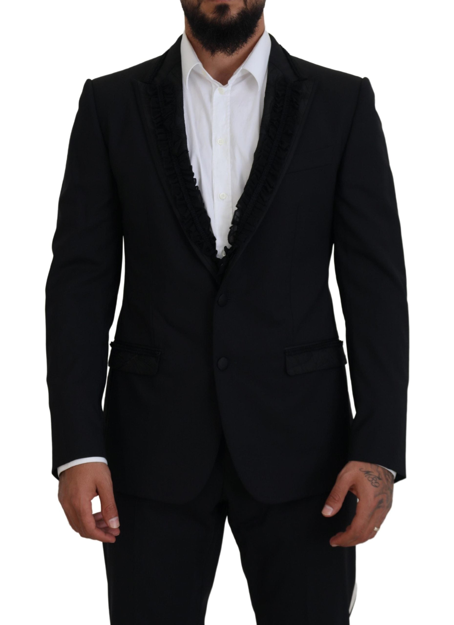 Dolce & Gabbana Schwarz MARTINI Slim Fit Jacke Blazer