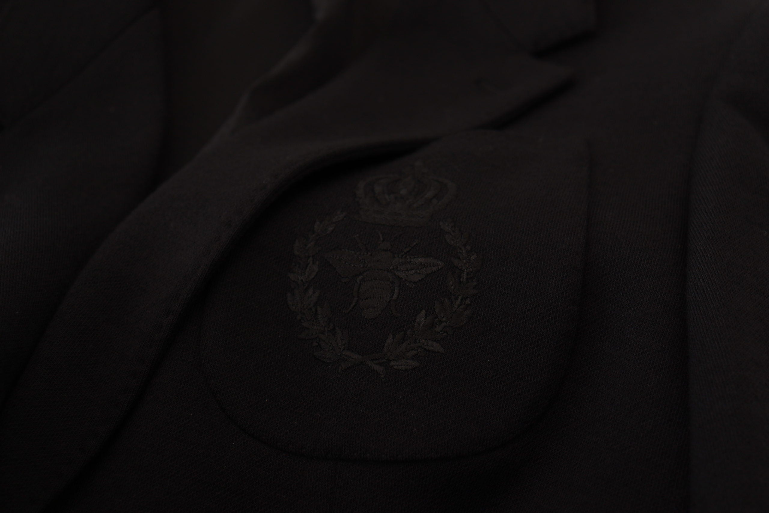 Dolce & Gabbana Schwarze Wollkrone Slim Fit Jacke Blazer