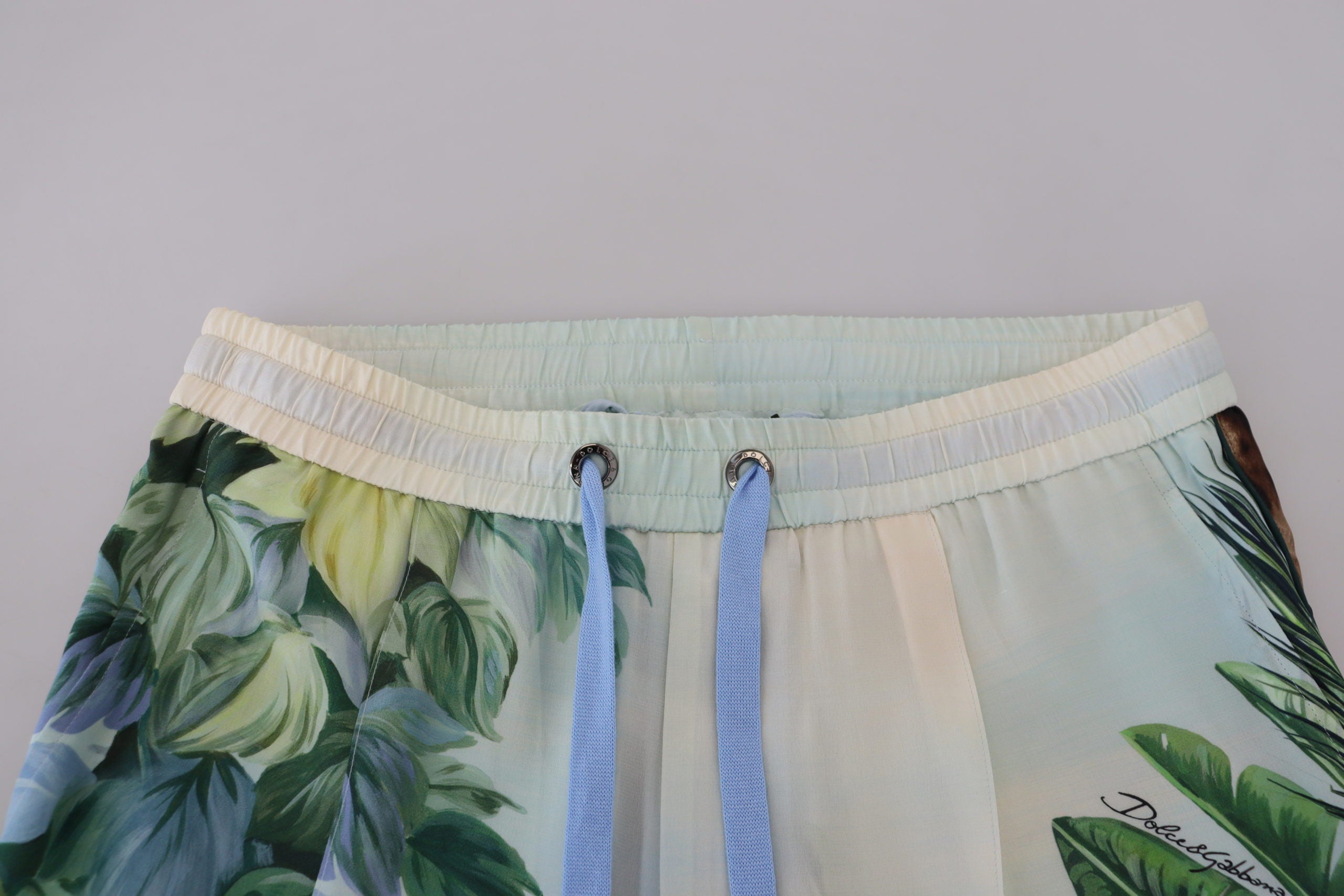 Dolce & Gabbana Weiße Jogginghose mit Blumenmuster für Männer