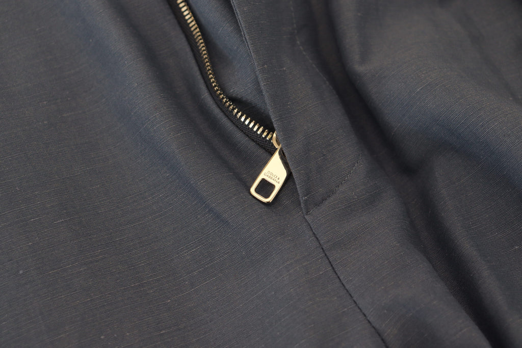 Dolce & Gabbana Blaue Leinen Chino Herren Formal Hosen