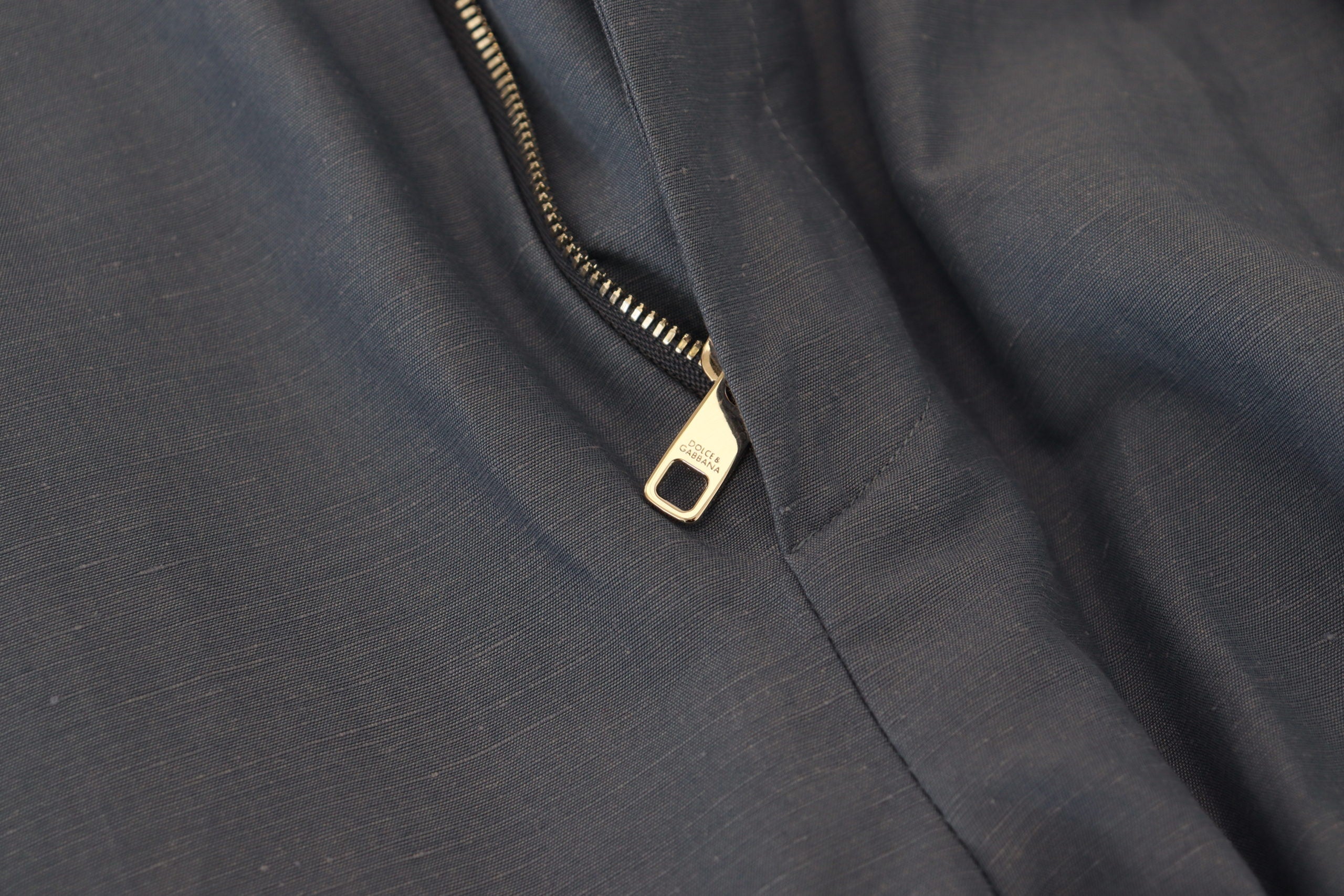 Dolce & Gabbana Blaue Leinen Chino Herren Formal Hosen