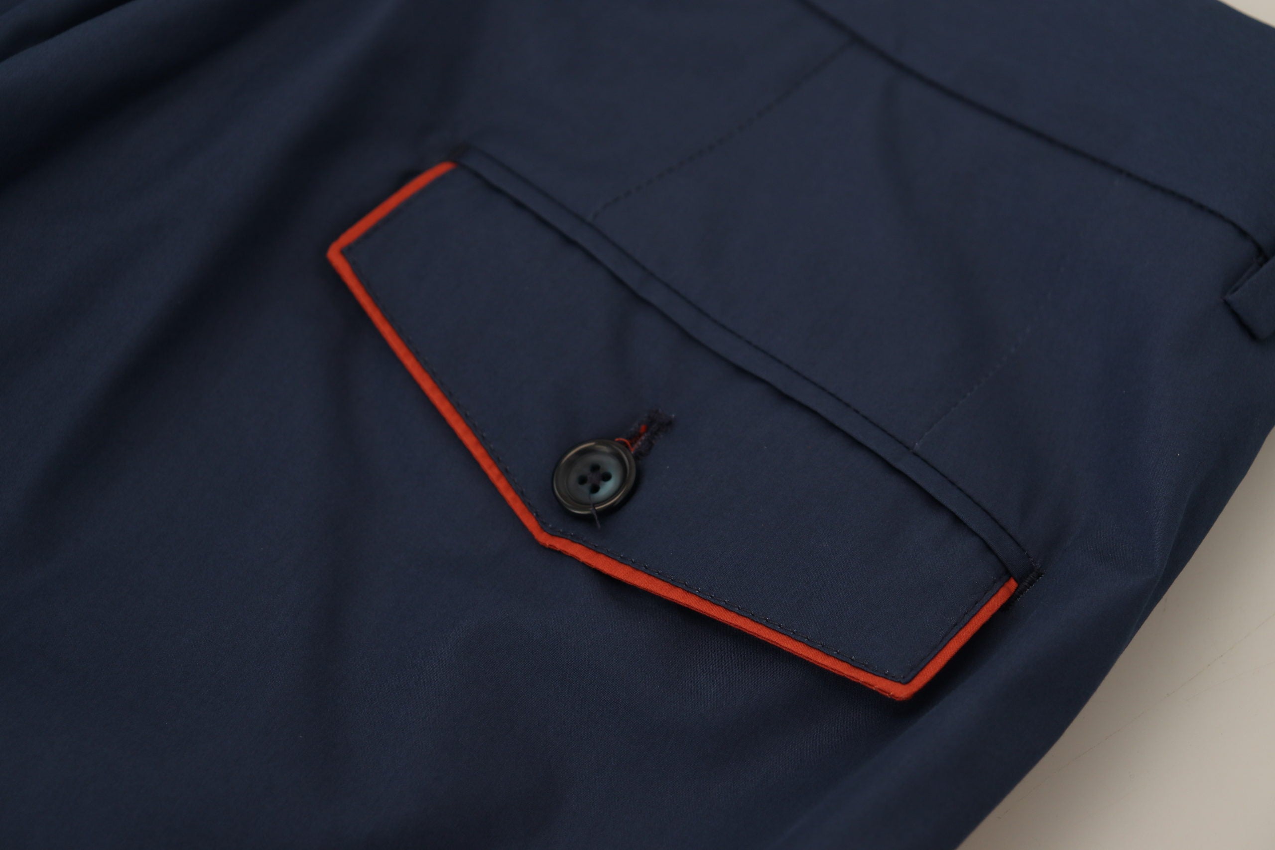 Dolce & Gabbana Blaue formelle Chino-Hose aus Baumwolle