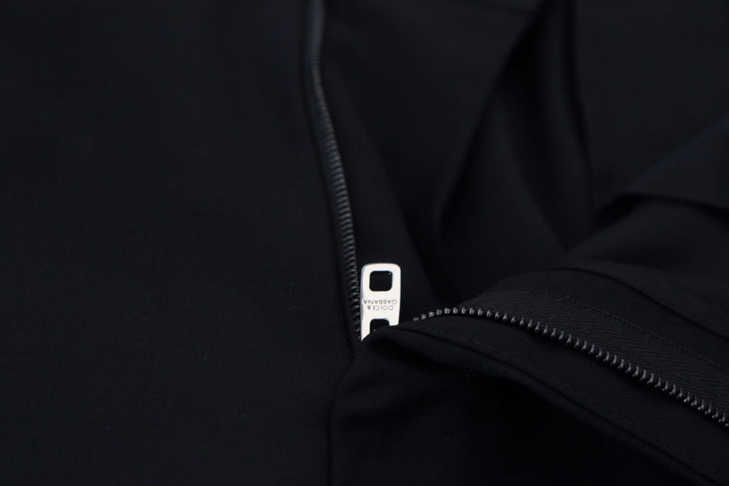 Dolce & Gabbana Schwarze Chino-Hose aus Wolle für formelle Anlässe