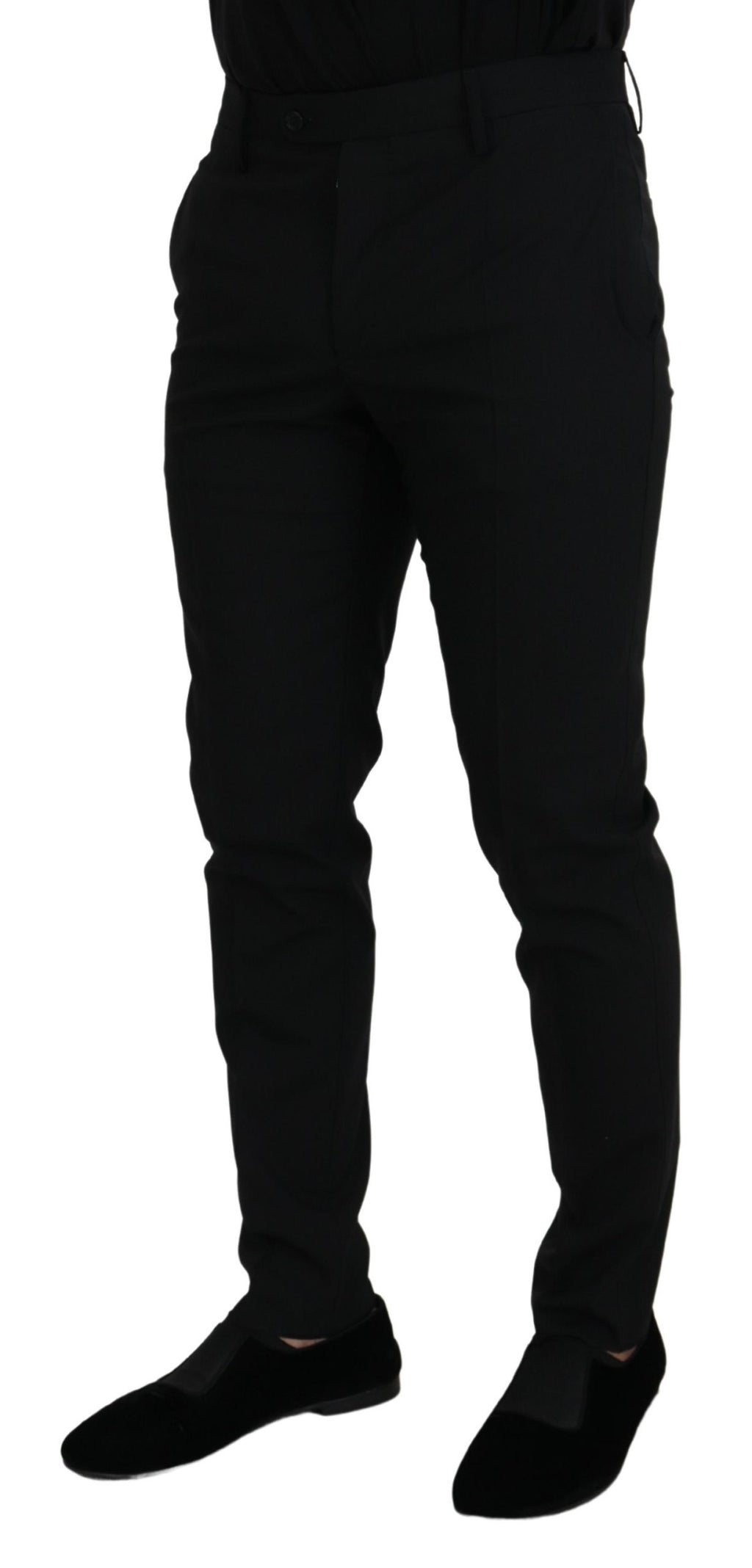 Dolce & Gabbana Schwarze Chino-Hose aus Polyester für formelle Anlässe