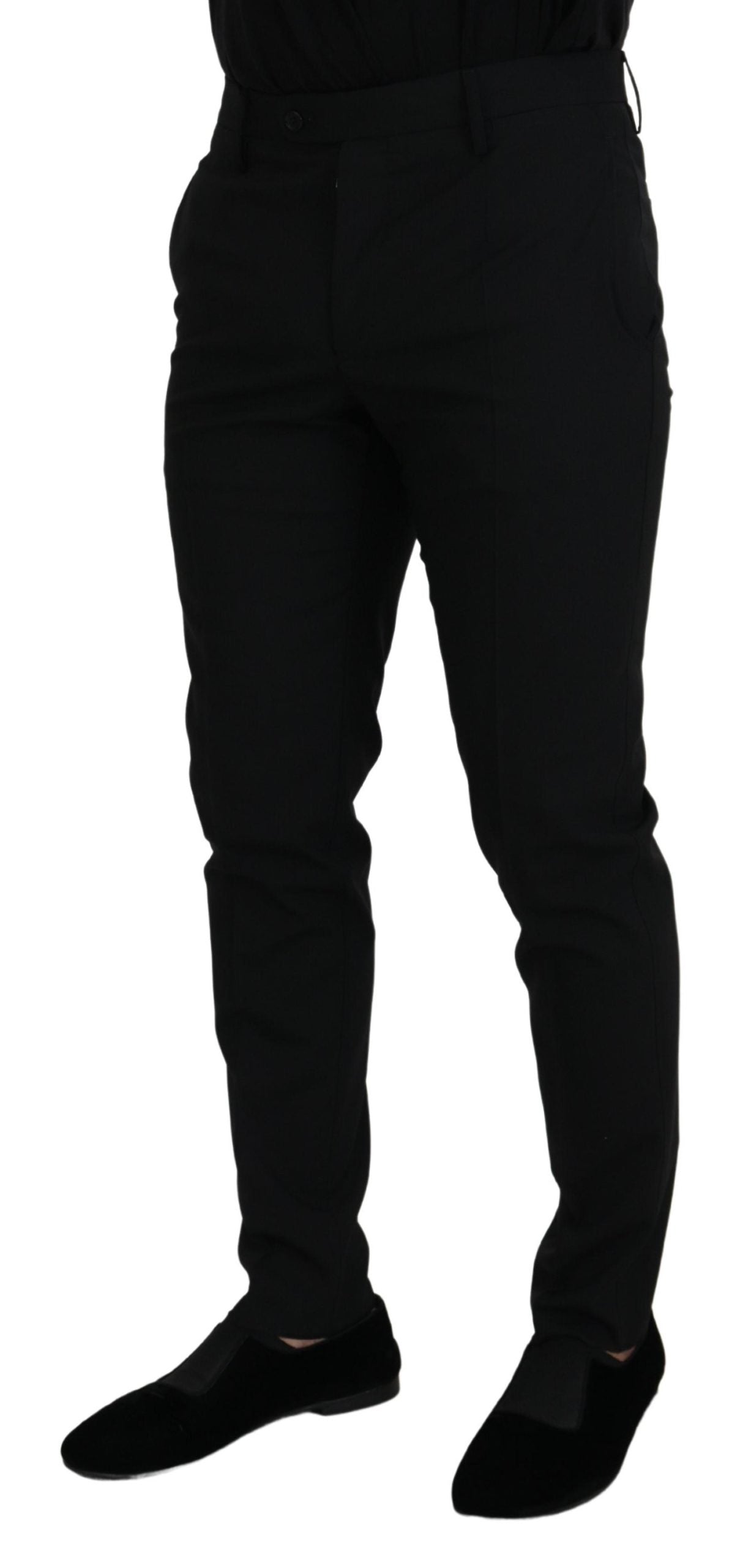 Dolce & Gabbana Schwarze Chino-Hose aus Polyester für formelle Anlässe