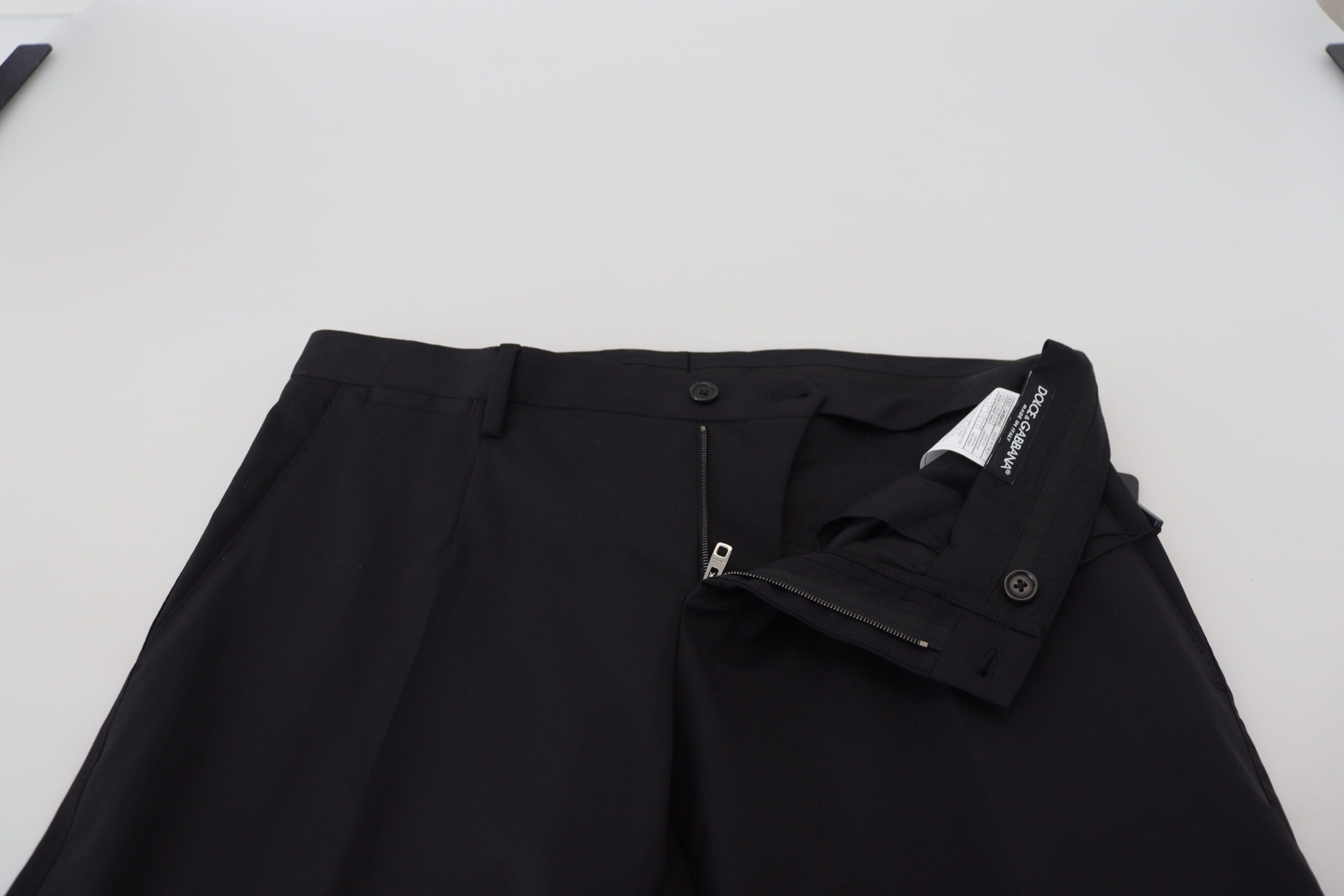 Dolce & Gabbana Schwarze Chino-Hose aus Wolle für formelle Anlässe