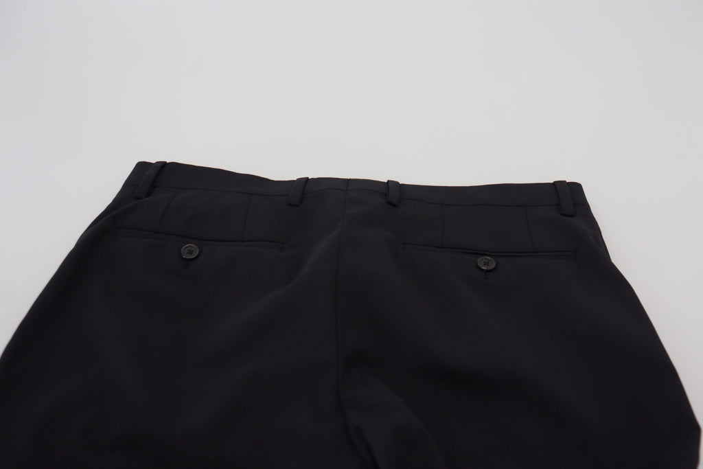 Dolce & Gabbana Schwarze Chino-Hose aus Wolle für formelle Anlässe
