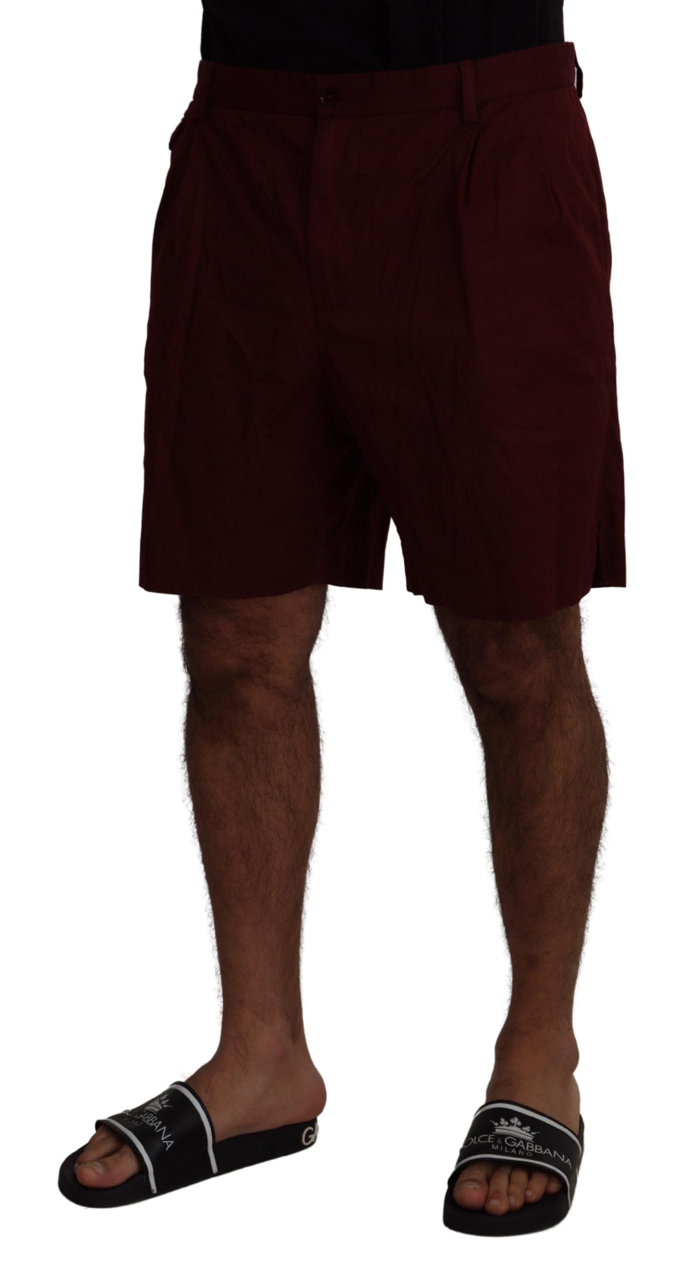 Dolce & Gabbana Kastanienbraune Bermudas aus Baumwolle Casual Shorts