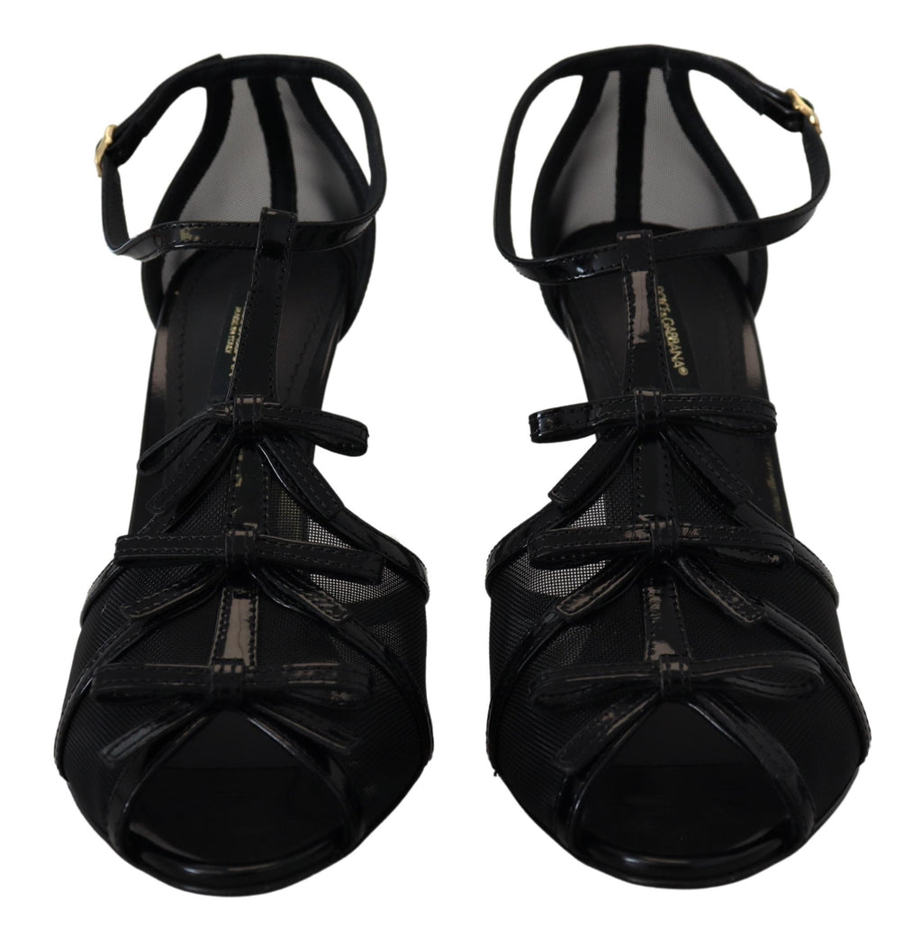 Dolce & Gabbana Schwarz Stiletto High Heels Sandalen Schuhe