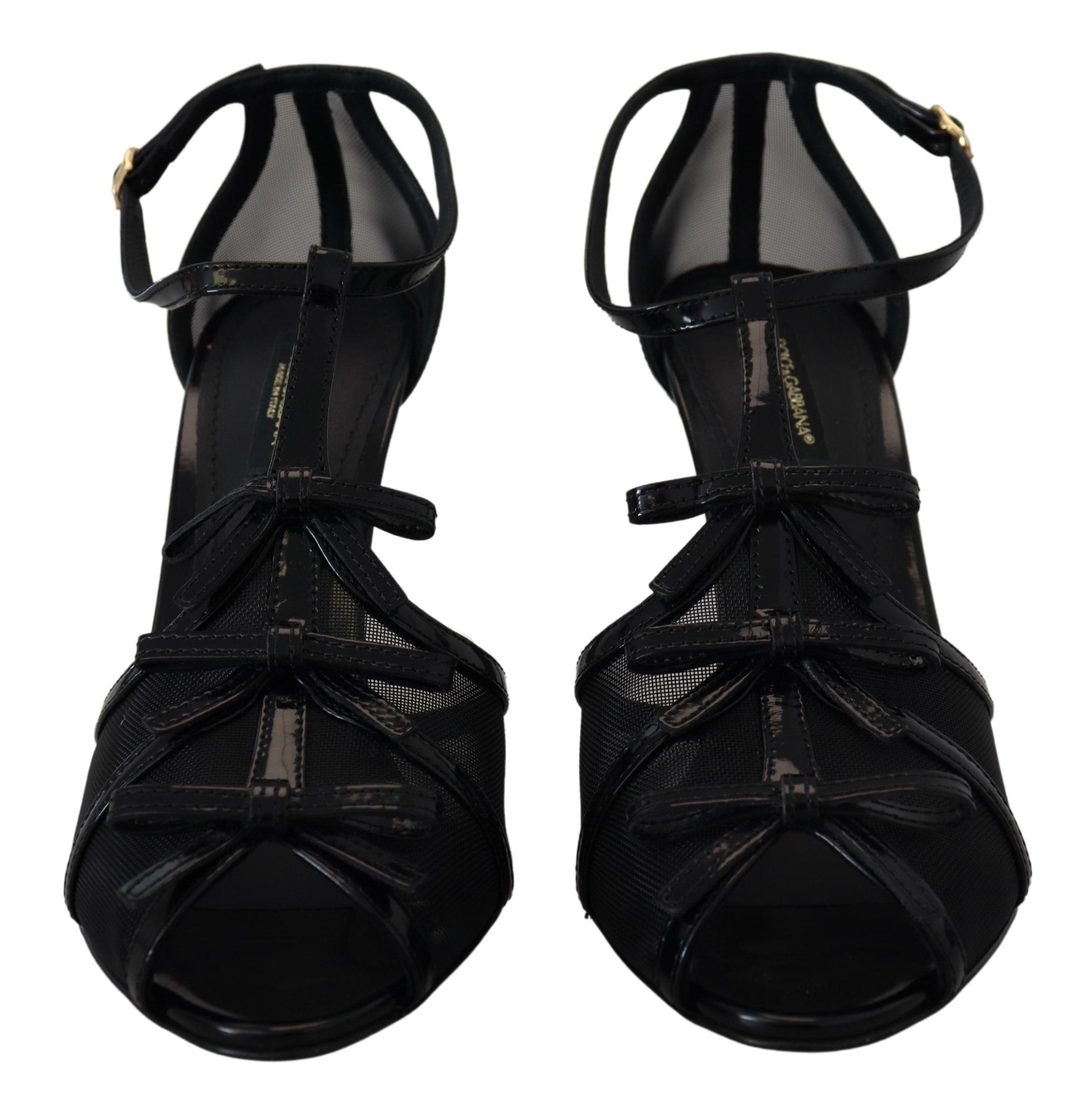 Dolce & Gabbana Schwarz Stiletto High Heels Sandalen Schuhe