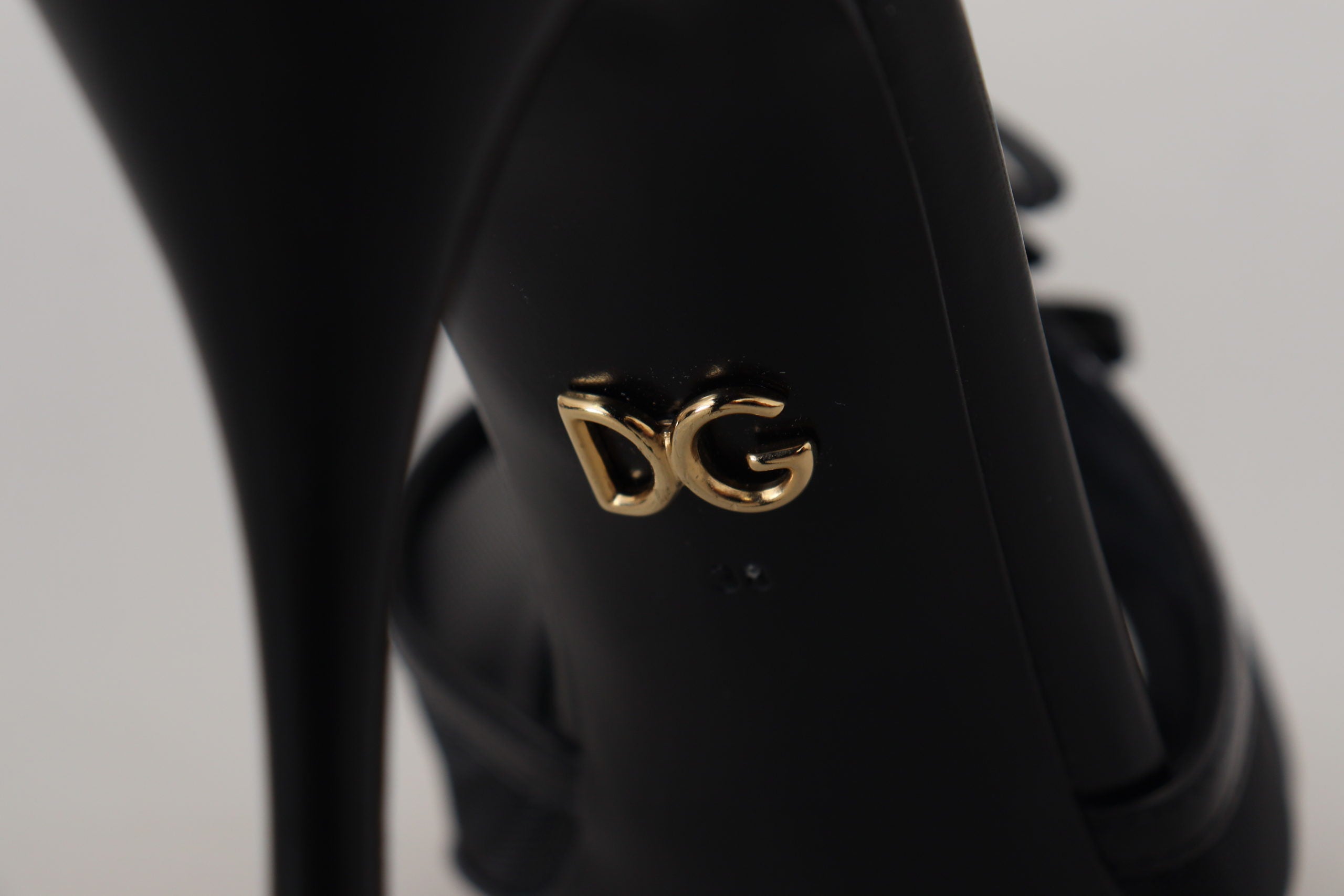 Dolce & Gabbana Schwarz Stiletto High Heels Sandalen Schuhe