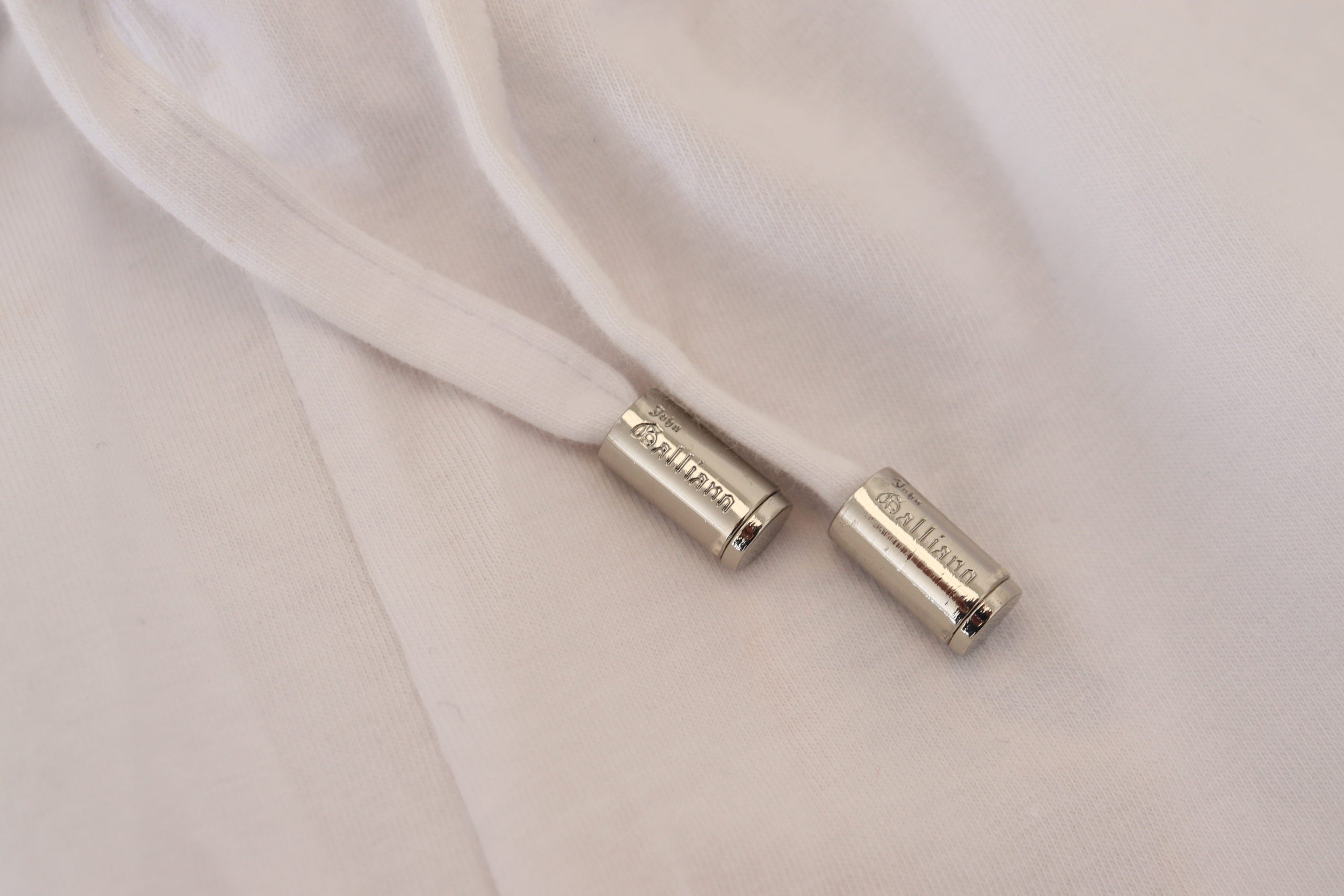 John Galliano Weiße Baumwolle Logo Lose Männer Hose