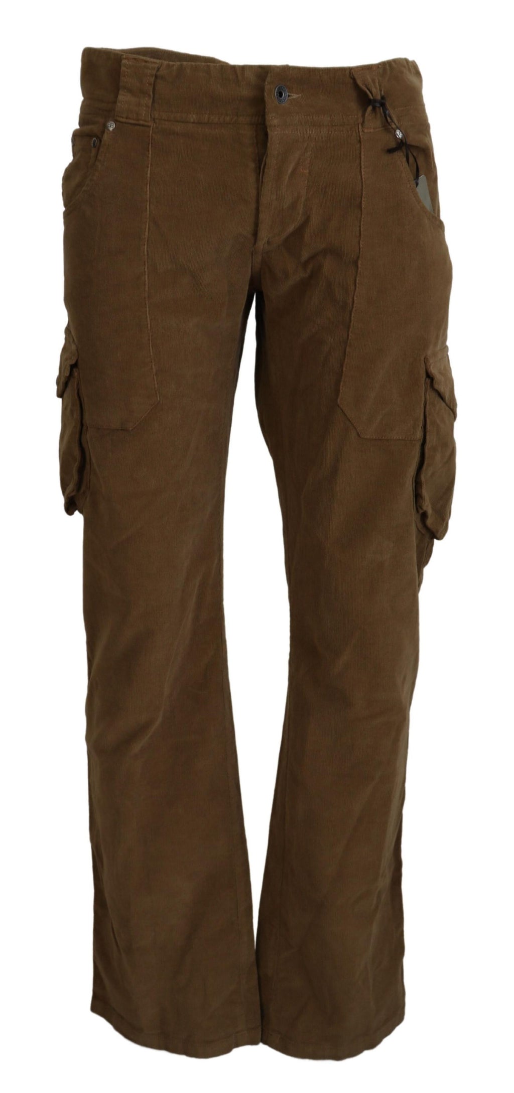 Ermanno Scervino Cargo-Hose aus braunem Baumwollcord