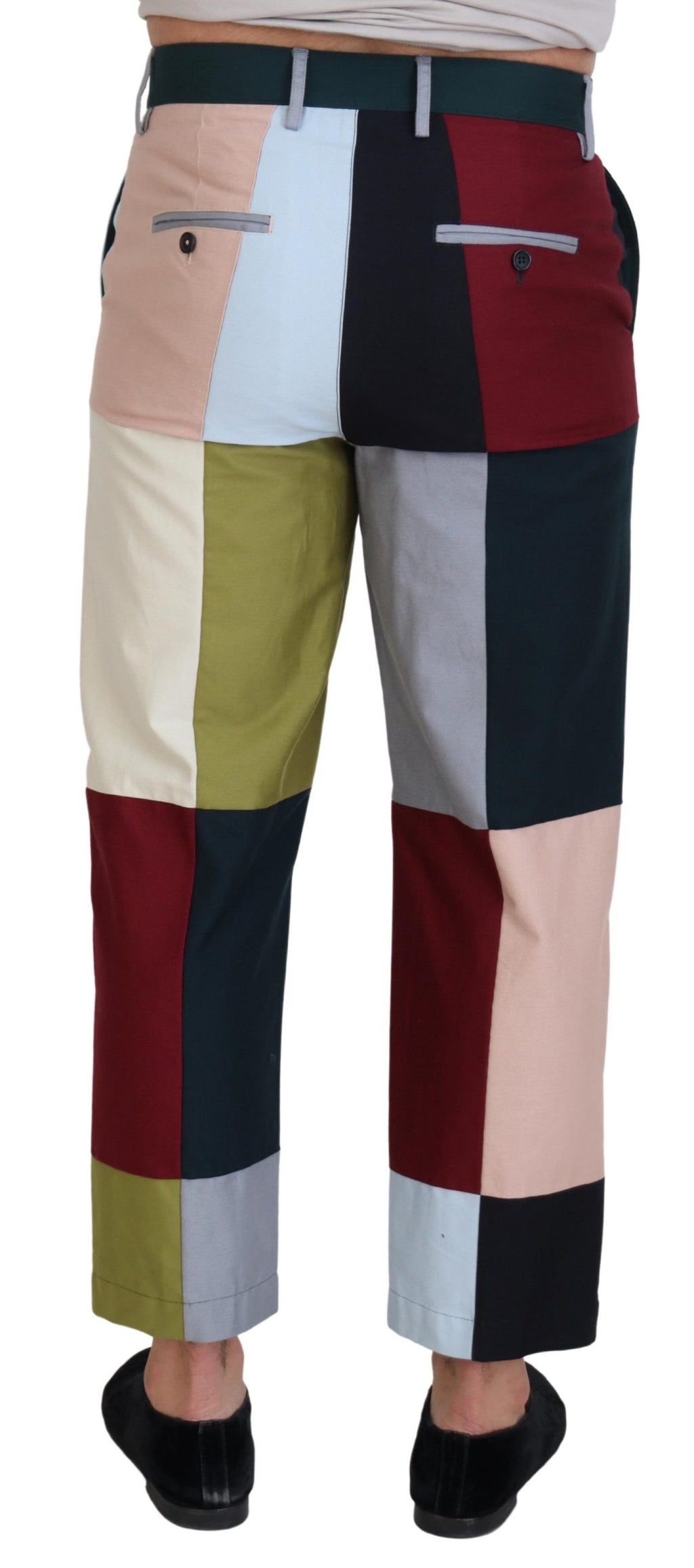 Dolce & Gabbana Multicolor Baumwoll-Patchwork-Hose