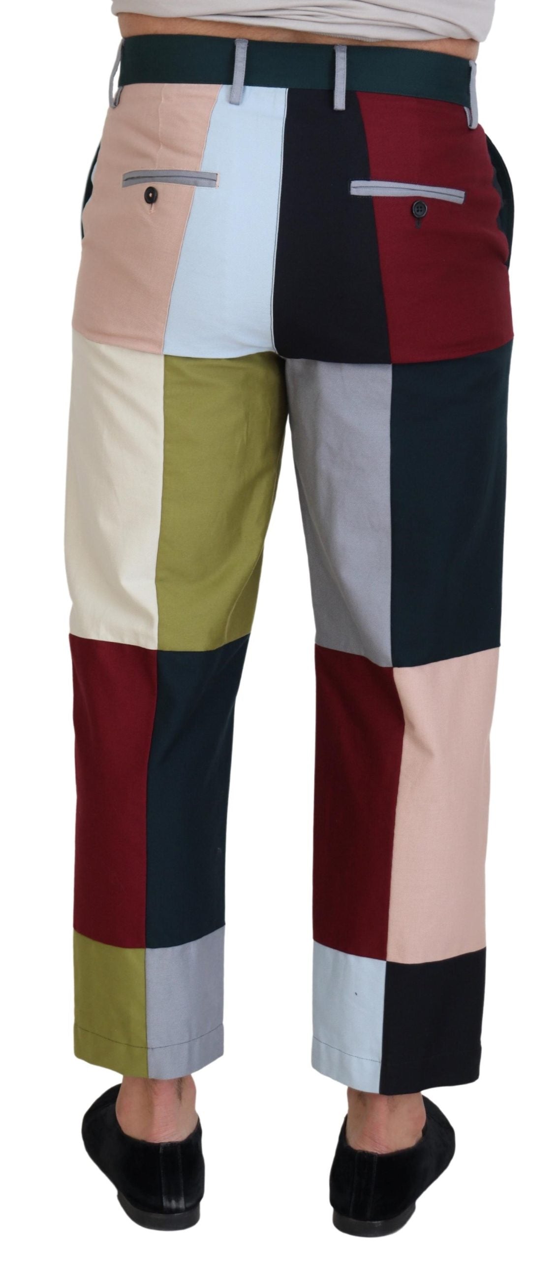 Dolce & Gabbana Multicolor Baumwoll-Patchwork-Hose
