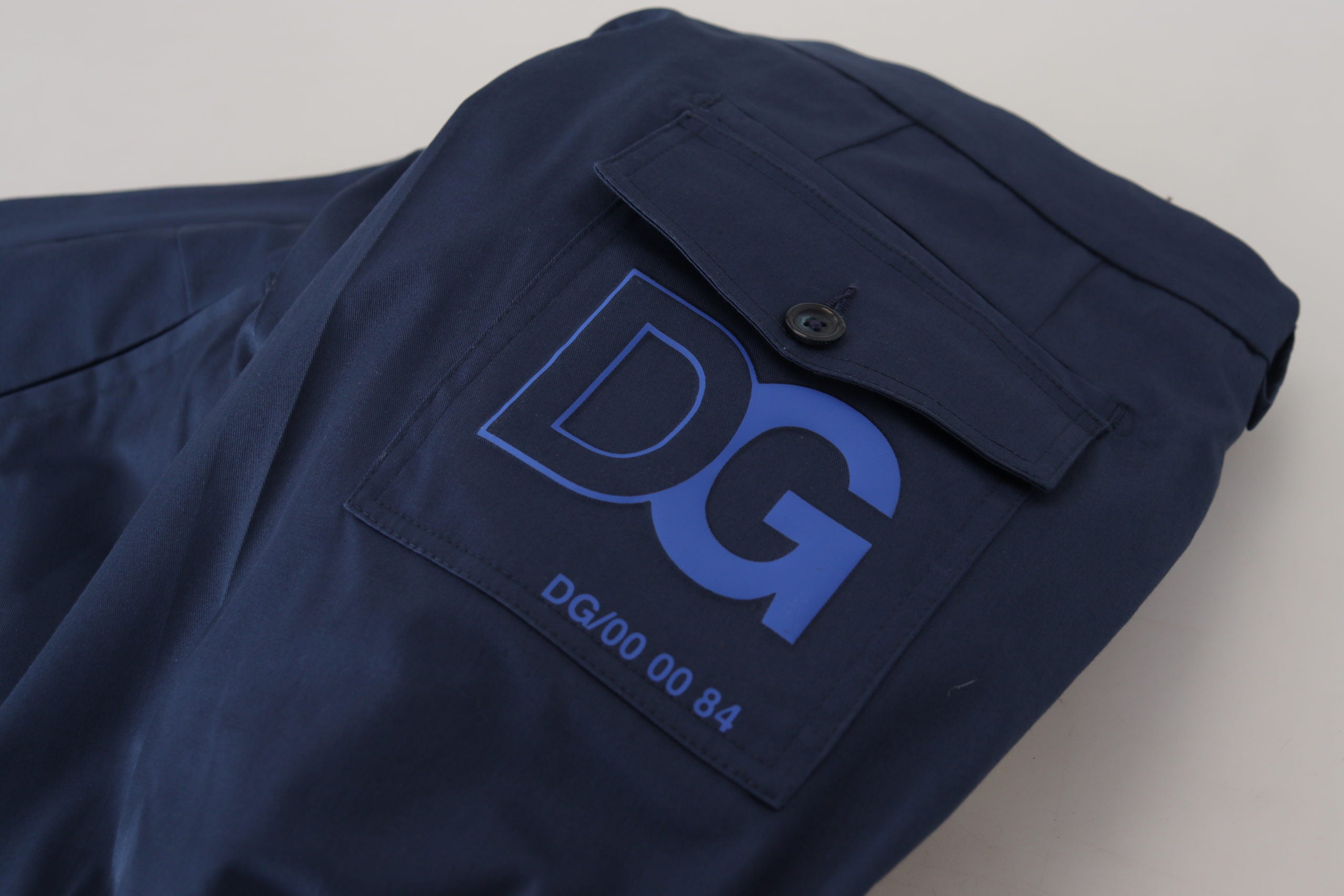 Dolce & Gabbana Blau Baumwolle Männer Cropped Pants