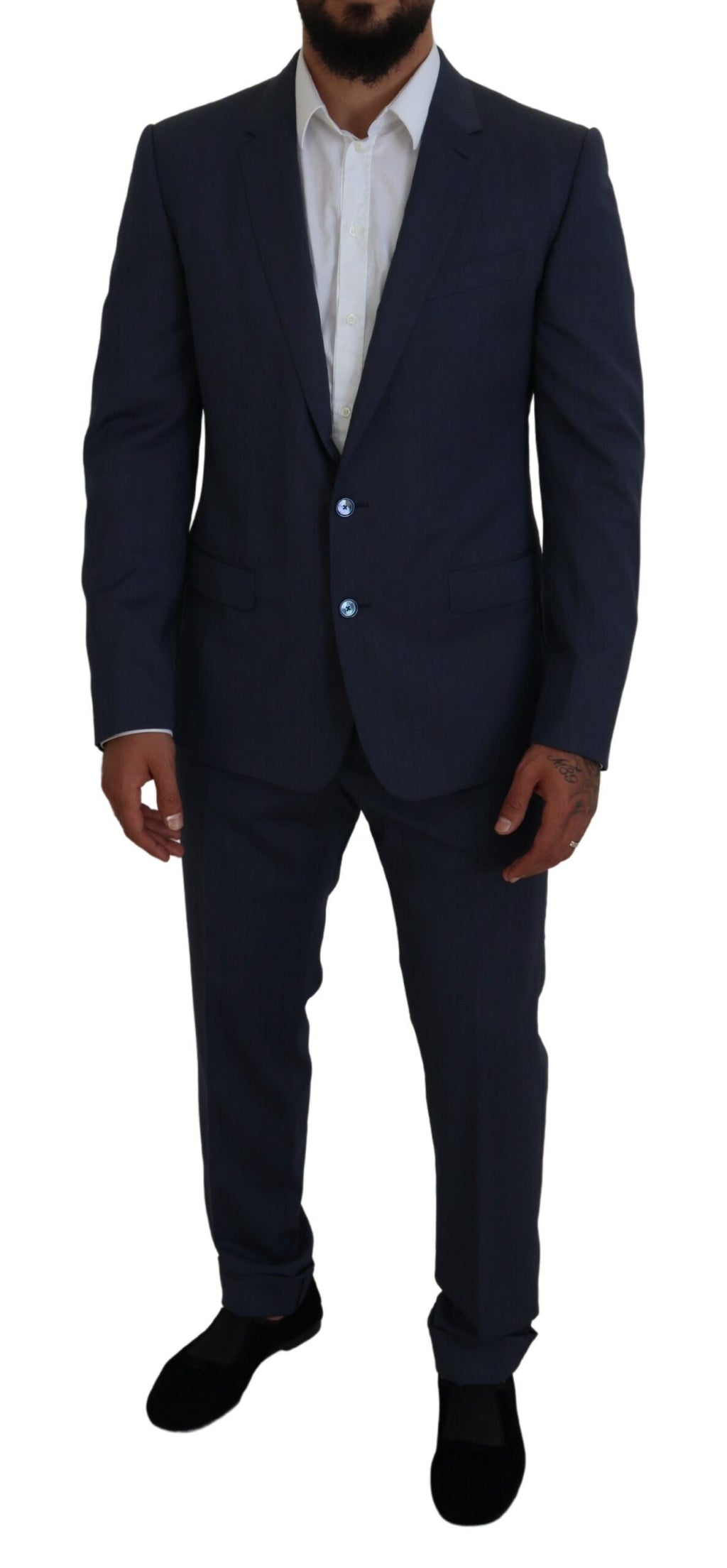 Dolce & Gabbana Blauer Wollanzug MARTINI 2 Piece Slim Fit Anzug