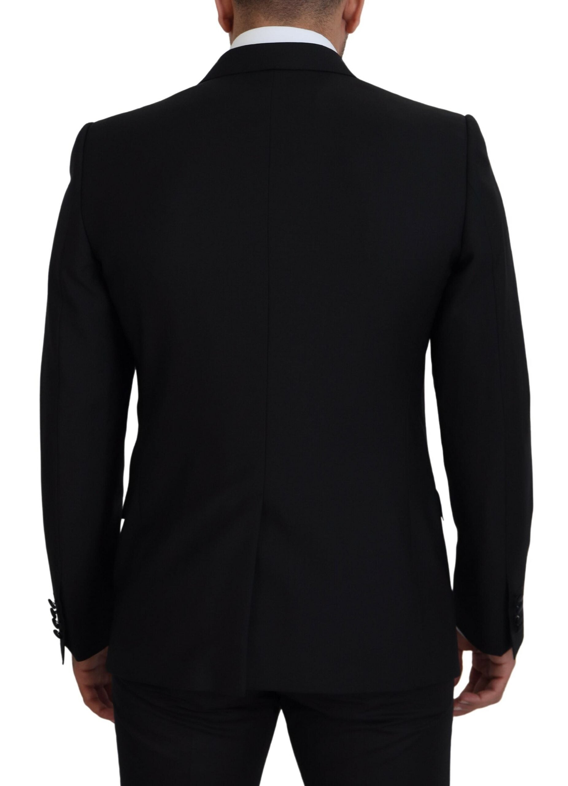 Dolce & Gabbana Schwarzer schmal geschnittener Martini-Blazer