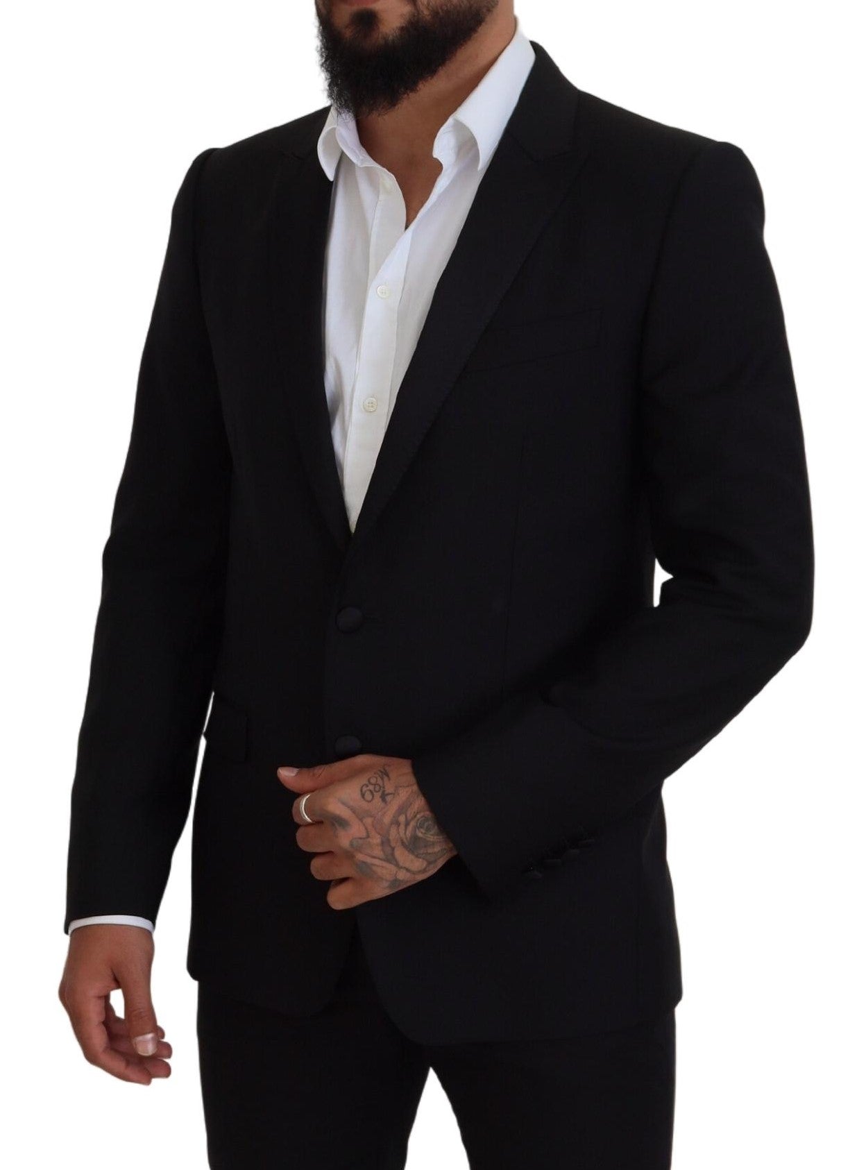 Dolce & Gabbana Schwarzer schmal geschnittener Martini-Blazer
