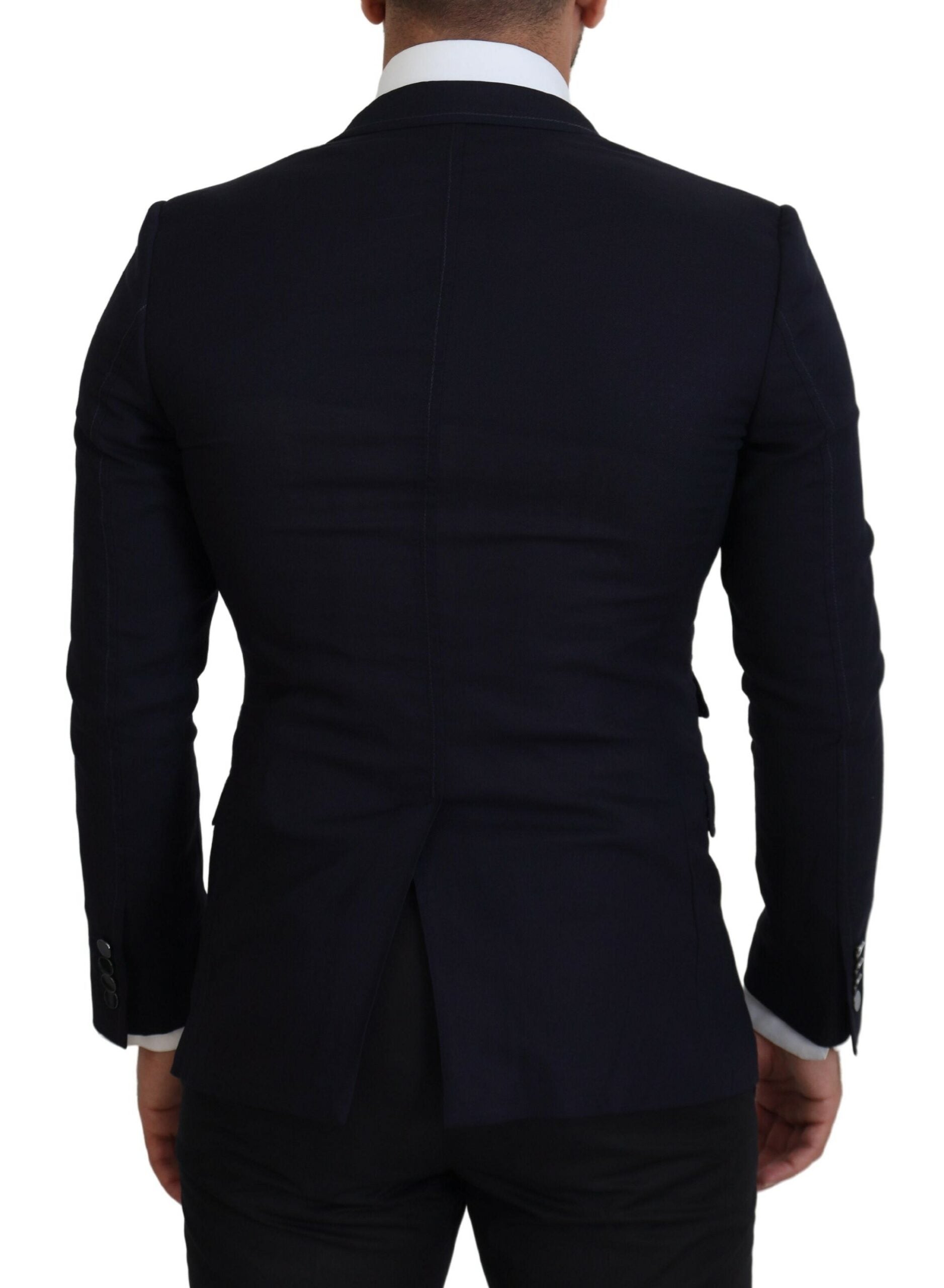 Dolce & Gabbana Schwarzer Taormina Blazer aus Wolle (formell)