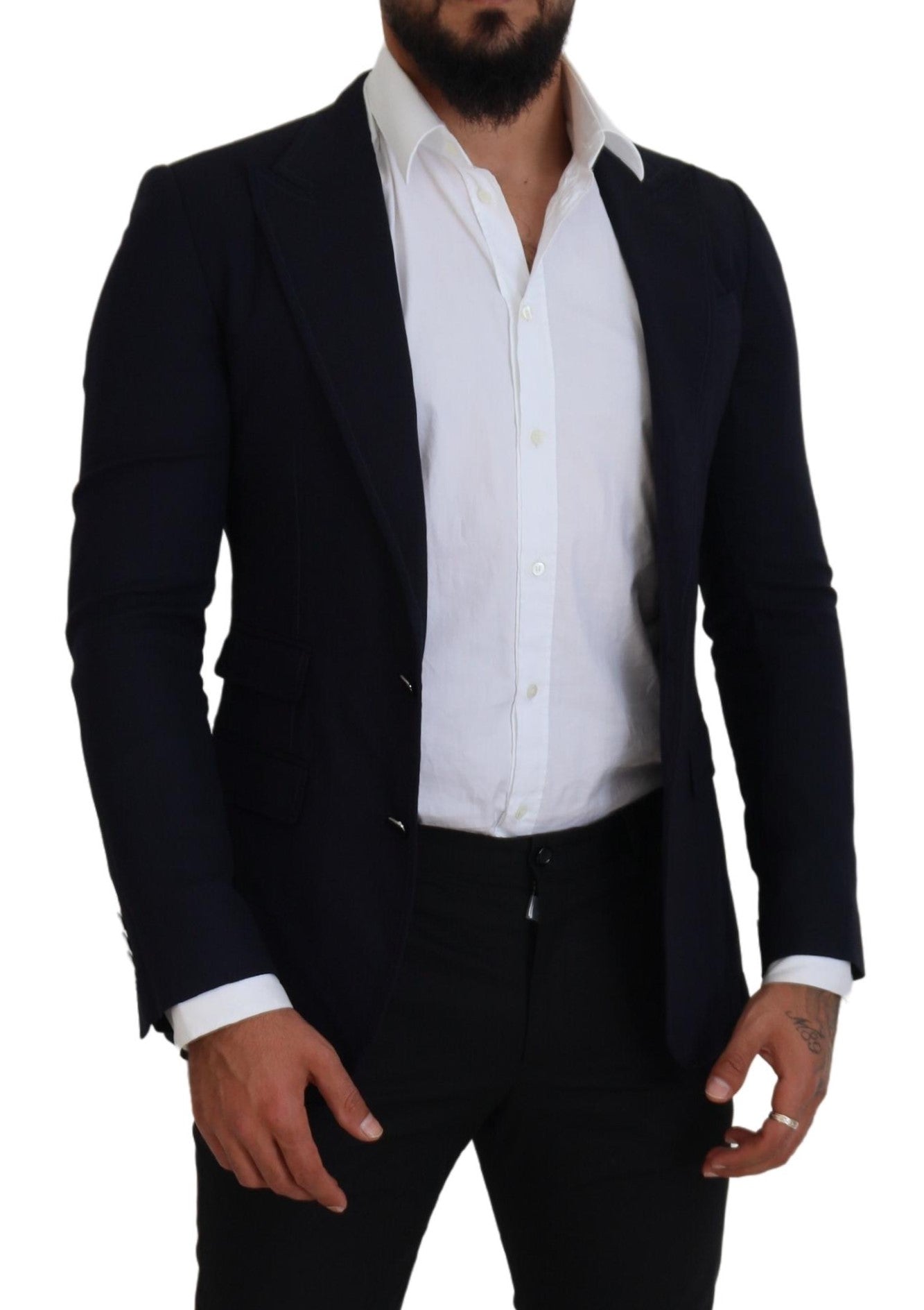 Dolce & Gabbana Schwarzer Taormina Blazer aus Wolle (formell)