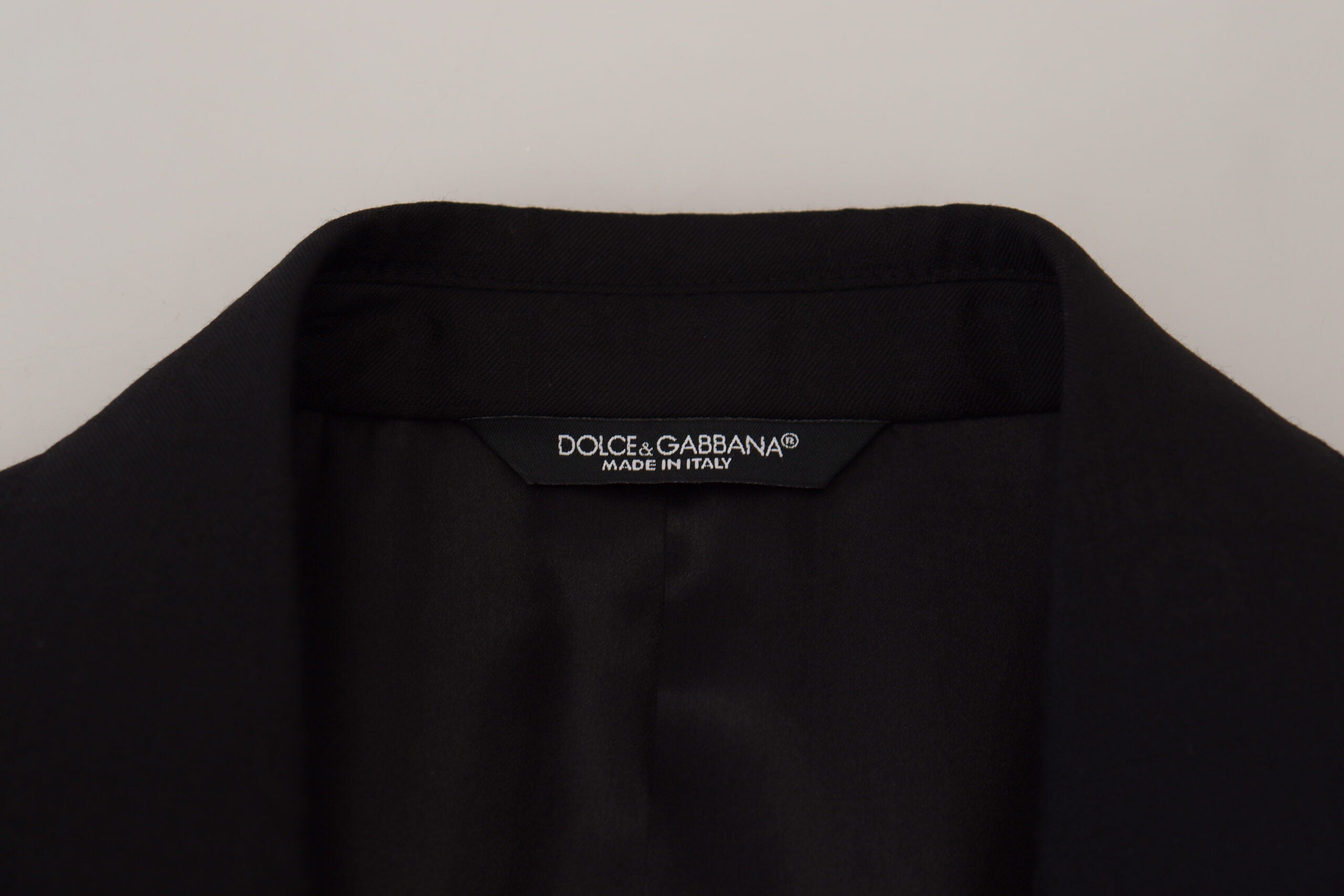 Dolce & Gabbana Schwarzer formeller Wollmantel Martini Blazer