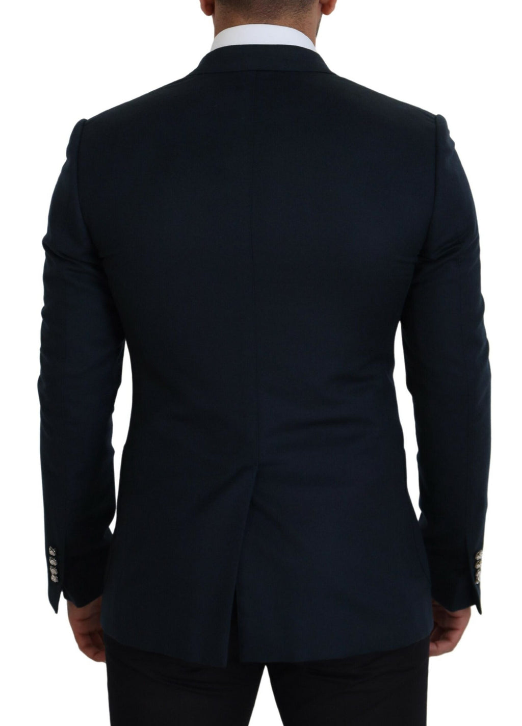 Dolce & Gabbana Blauer doppelreihiger formeller Mantel Blazer