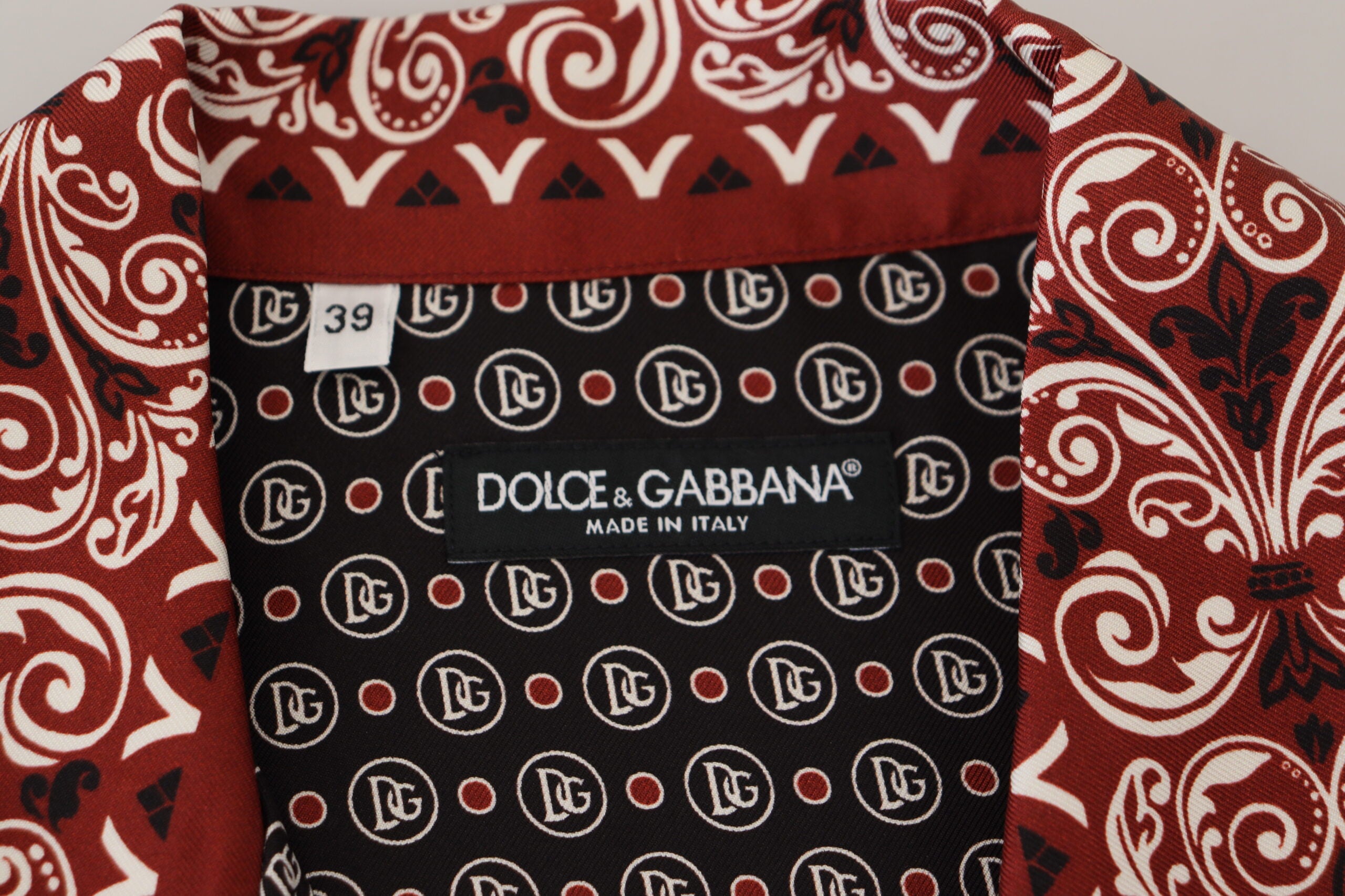 Dolce & Gabbana Mehrfarbig gemustertes Freizeithemd aus Seide