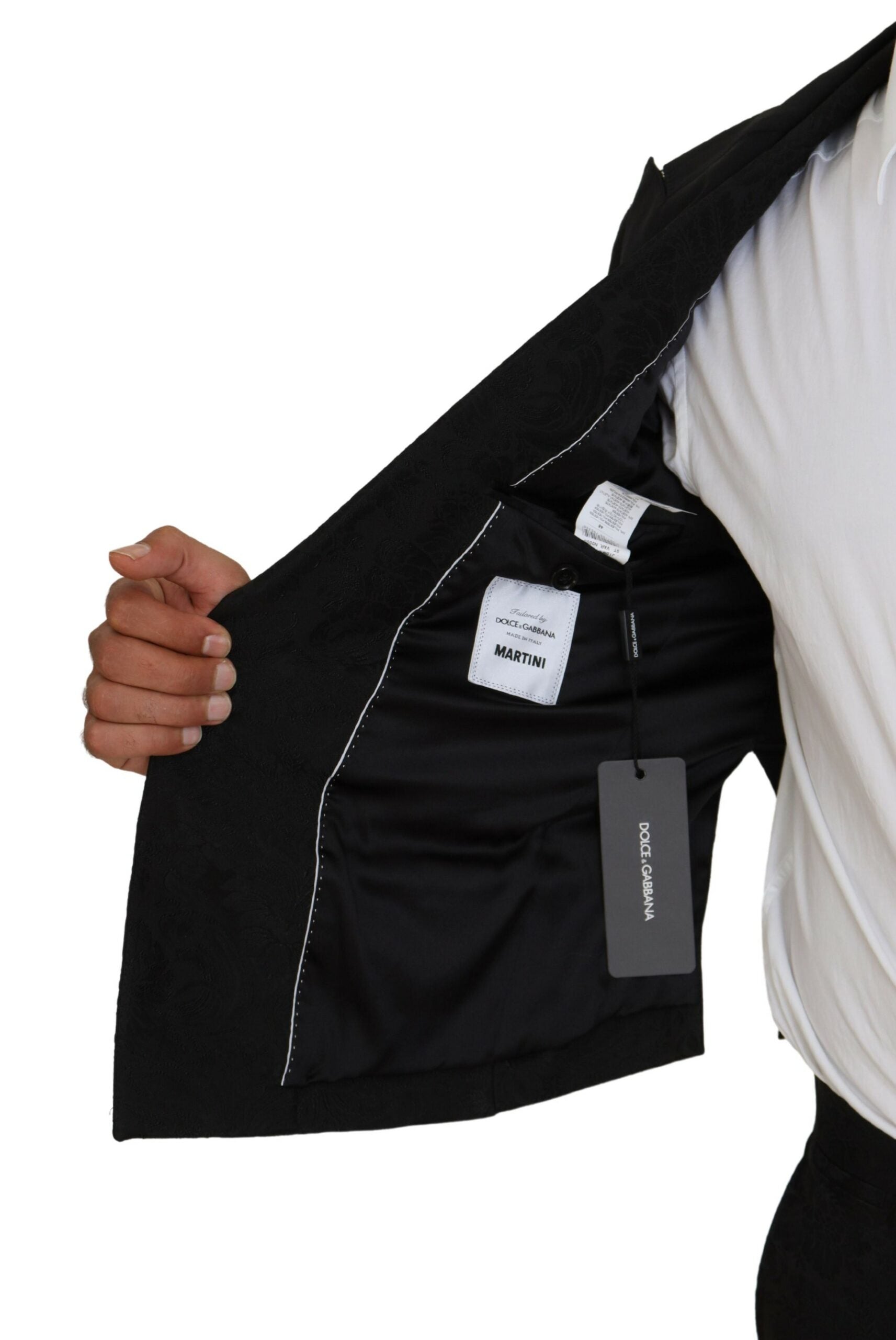 Dolce & Gabbana Schwarzer Polyester Herren 2 Stück MARTINI Anzug