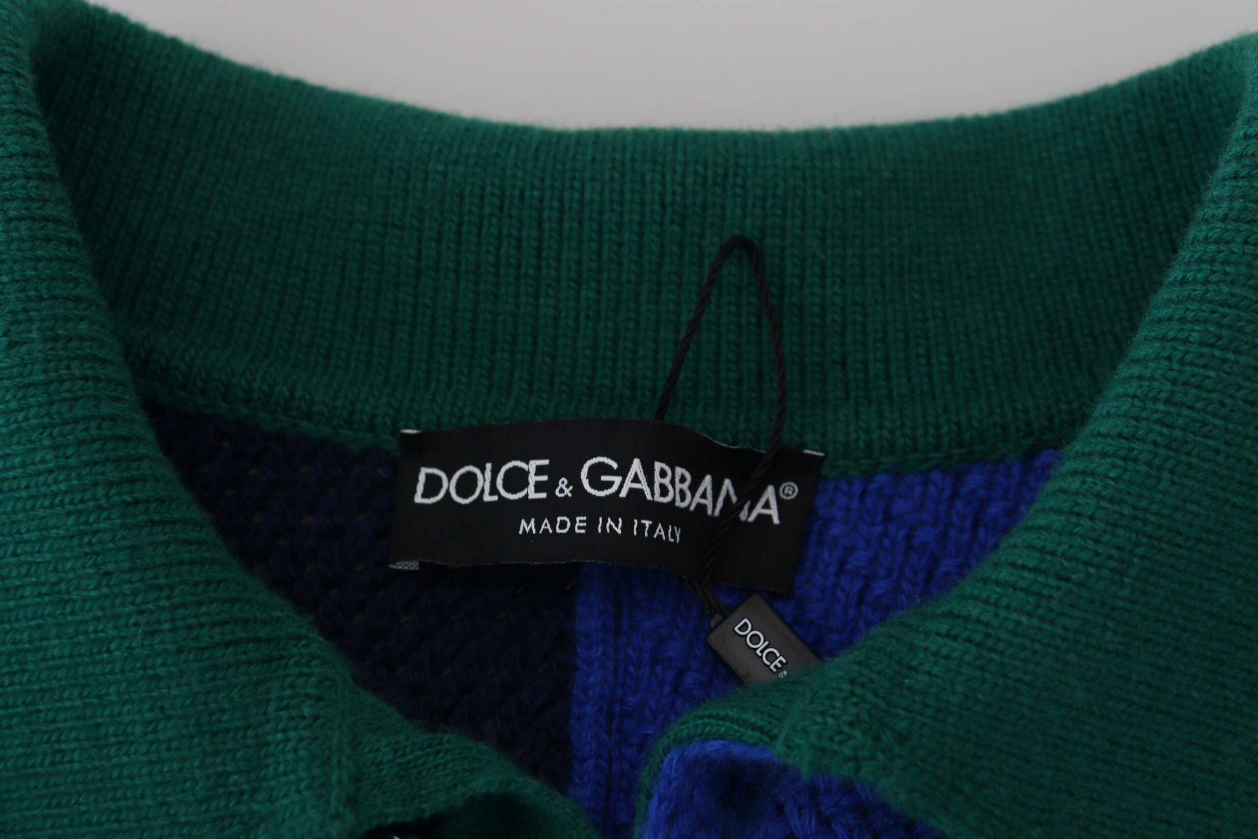 Dolce & Gabbana Mehrfarbig gestreifter Pullover aus Wolle