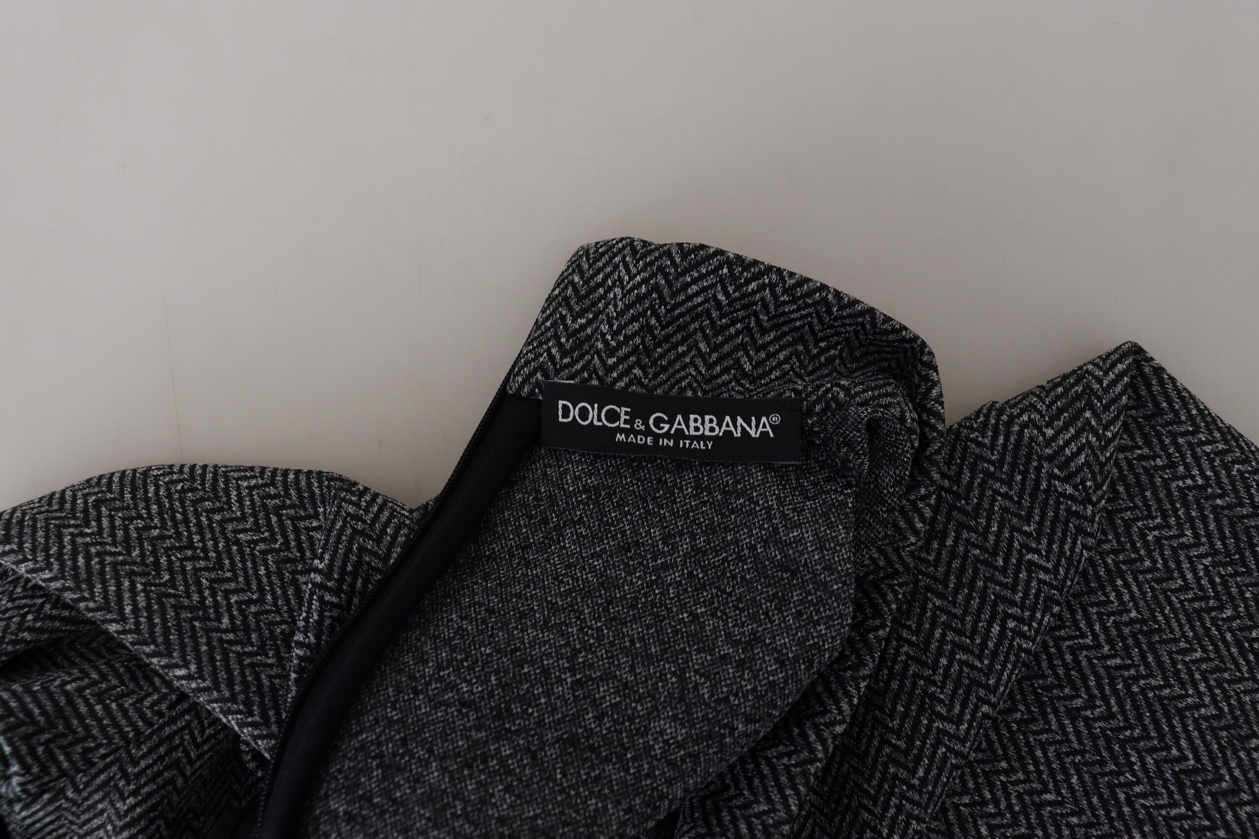 Dolce & Gabbana Dunkelgrauer Nylon-Rollkragenpullover