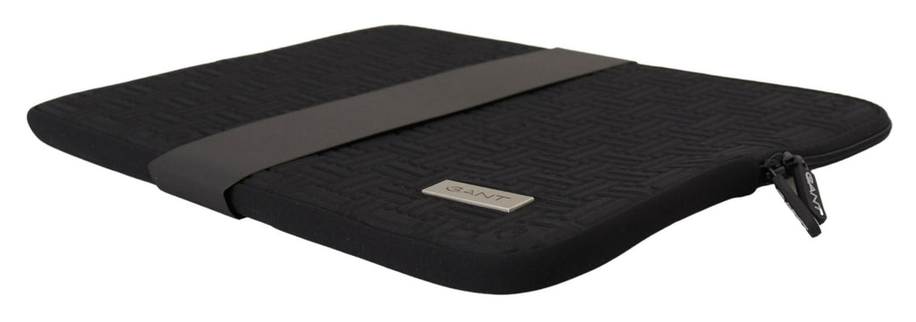 Gant Schwarzes gepolstertes Etui Tasche Zipper Cover Sleeve Case