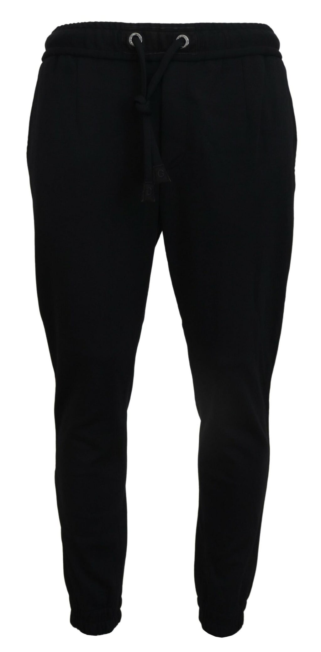 Dolce & Gabbana Schwarze Herren Sport Wolle Sweatpants Hosen