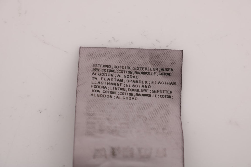 GF Ferre Schwarze Baumwoll-Stretch-Chino-Hose