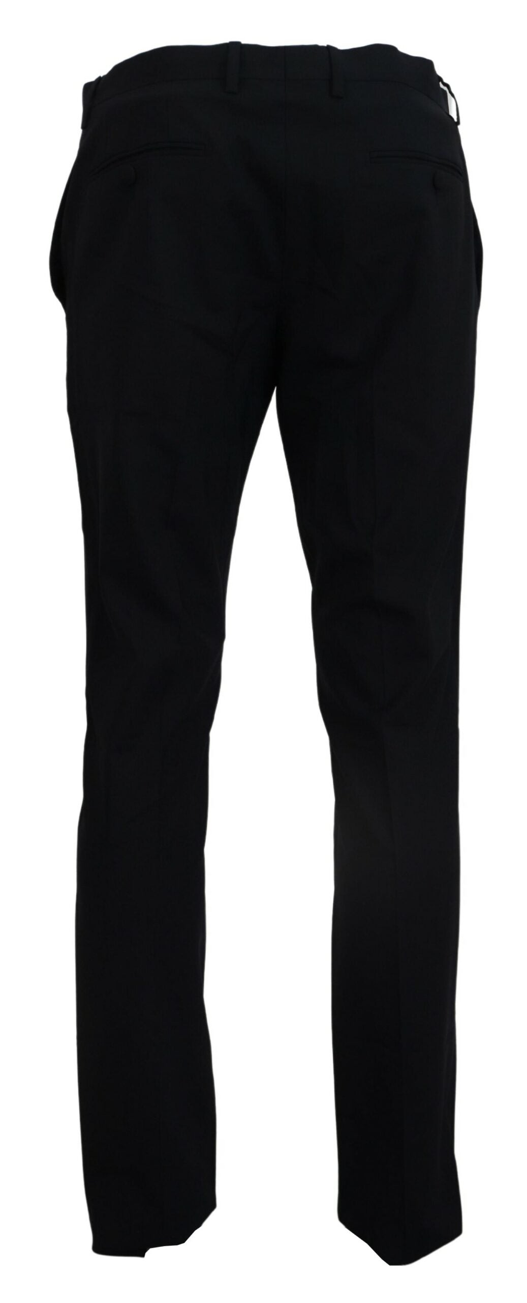 Dolce & Gabbana Blaues Woll-Stretch-Kleid Formal Slim Fit Pant