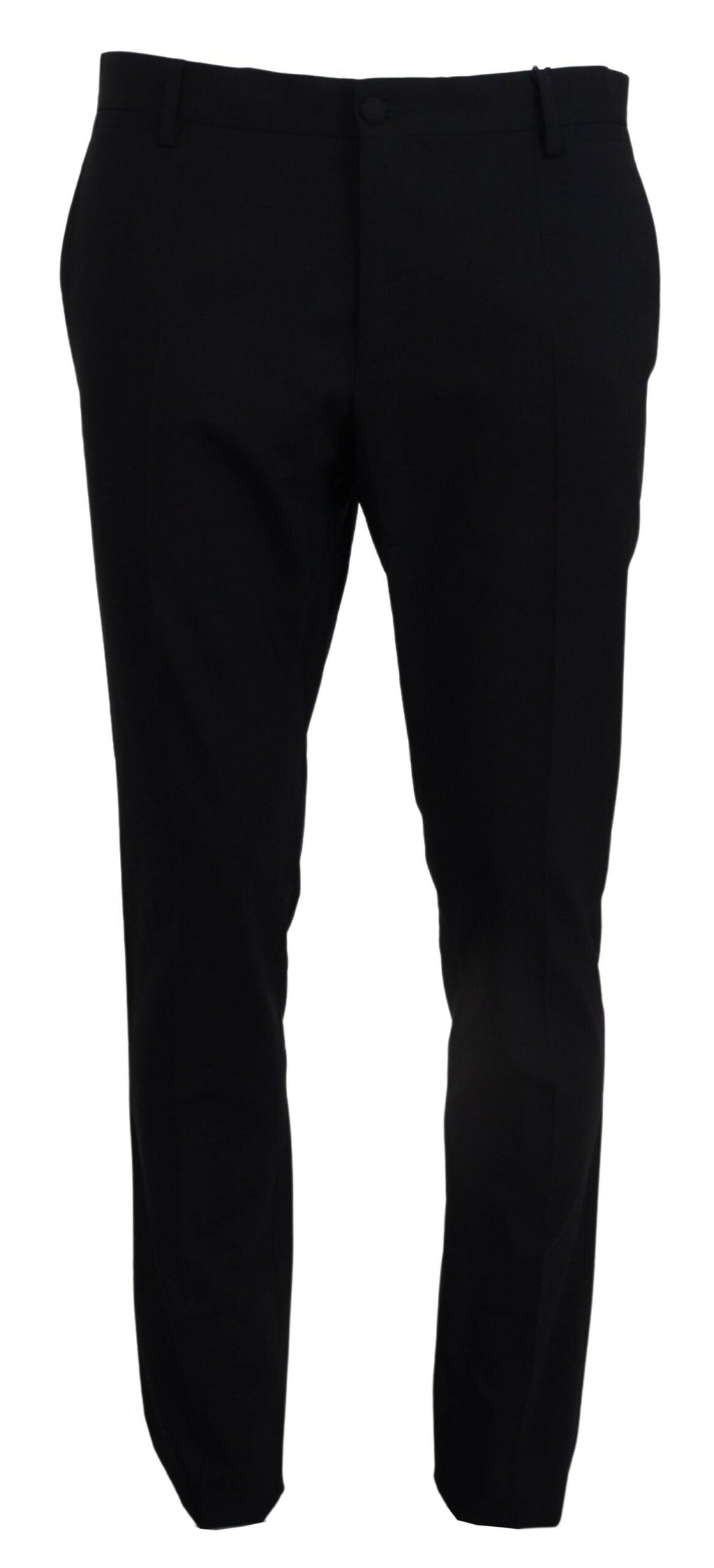 Dolce & Gabbana Blaues Woll-Stretch-Kleid Formal Slim Fit Pant
