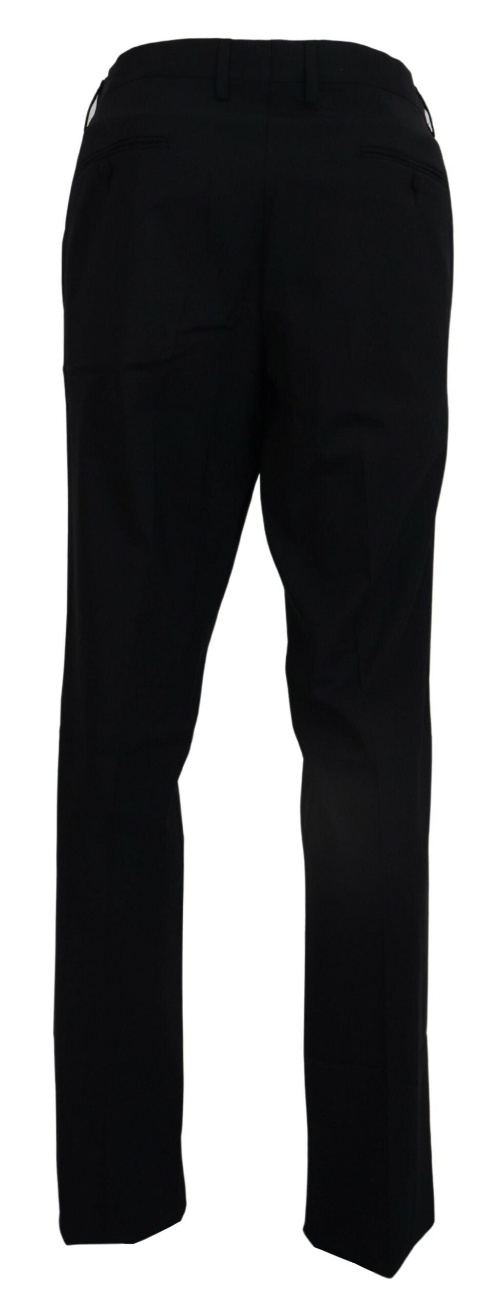 Dolce & Gabbana Schwarzes Woll-Stretch-Kleid Formal Slim Fit Pant