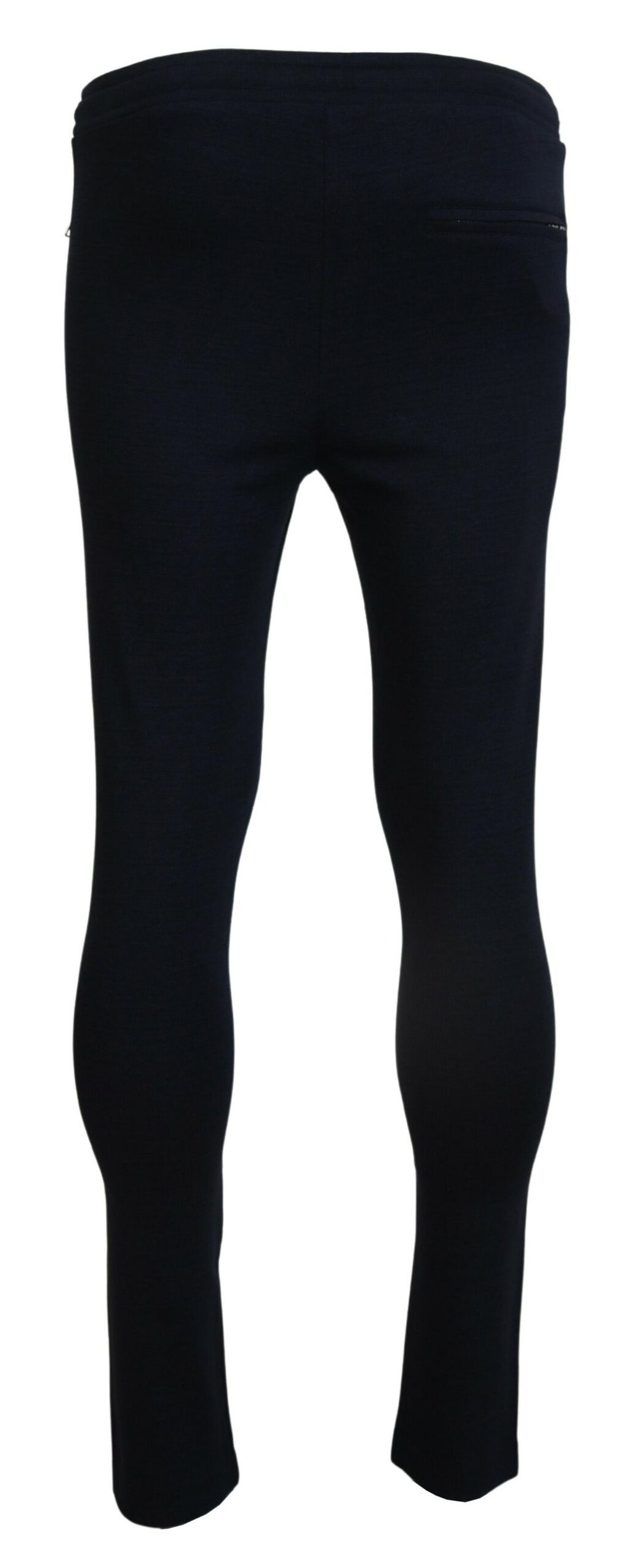Dolce & Gabbana Blaue Herren Sport Baumwoll Sweatpants Hosen