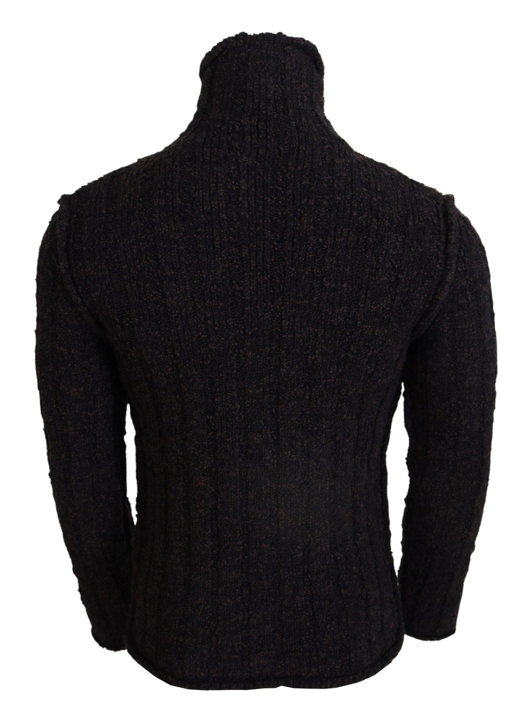 Dolce & Gabbana Brauner Wollstrick-Rollkragenpullover