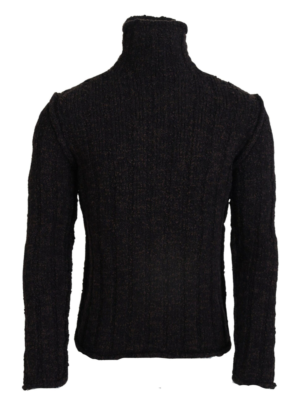 Dolce & Gabbana Brauner Wollstrick-Rollkragenpullover