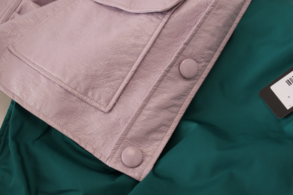 Dolce & Gabbana Lila Baumwolle Button Down Cropped Jacket