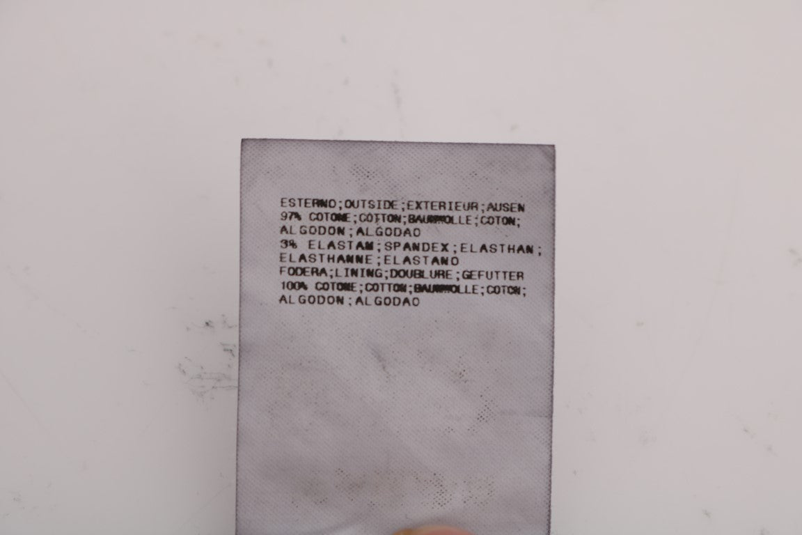 GF Ferre Graue Baumwoll-Stretch-Chino-Hose