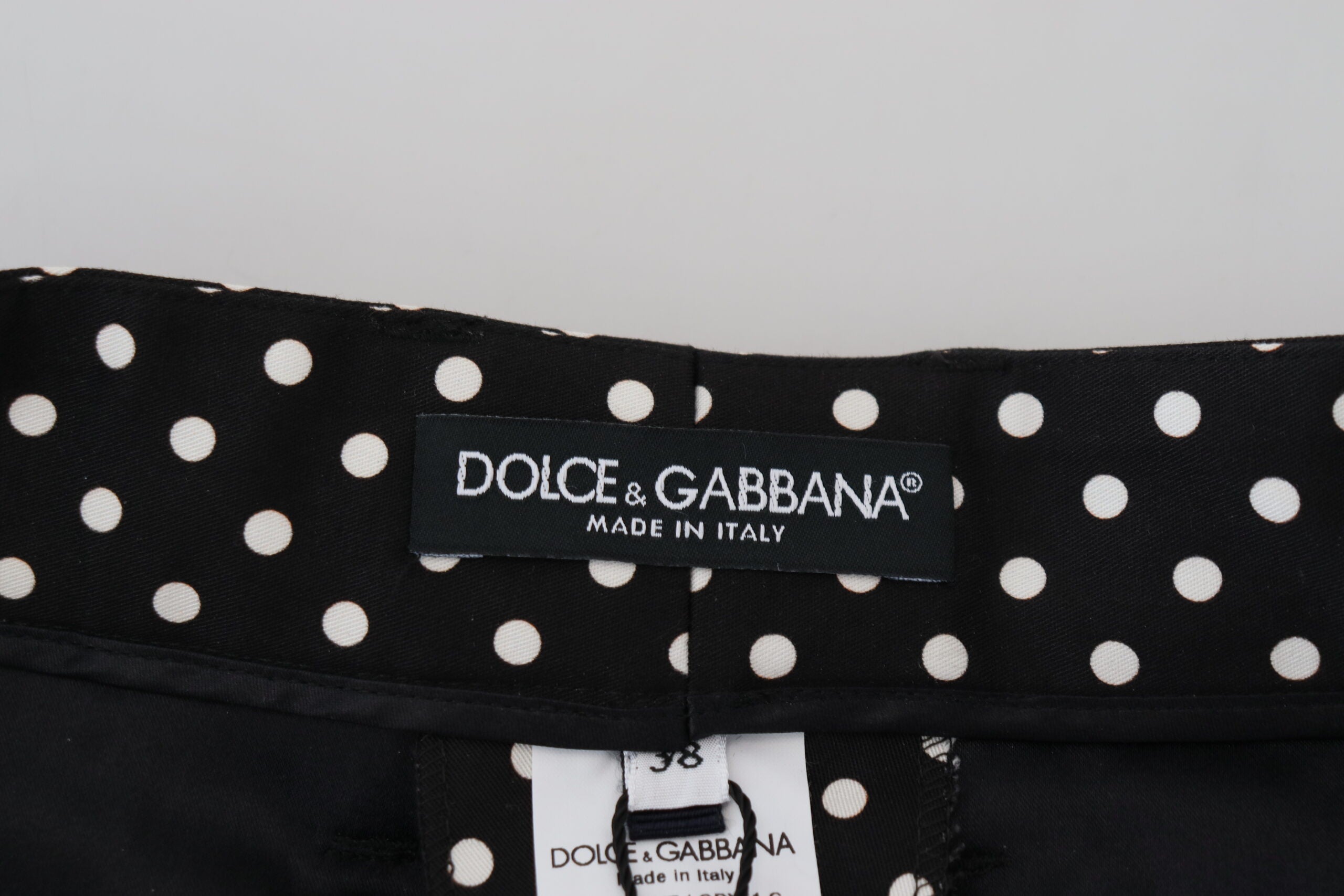 Dolce & Gabbana Multicolor Polka Dots Hose mit hoher Taille