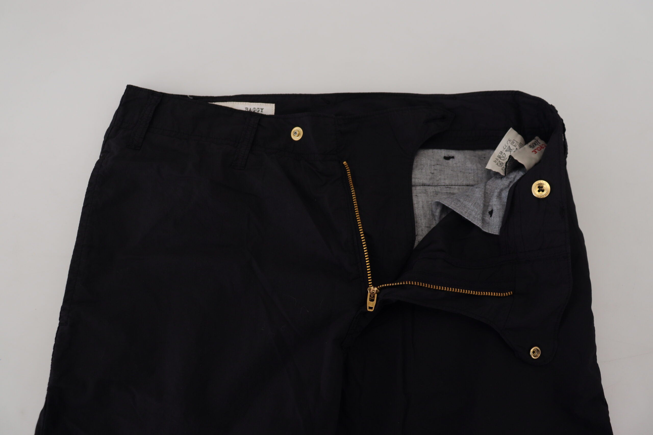 CYCLE Schwarze Baumwolle Baggy Hohe Taille Frauen Hosen