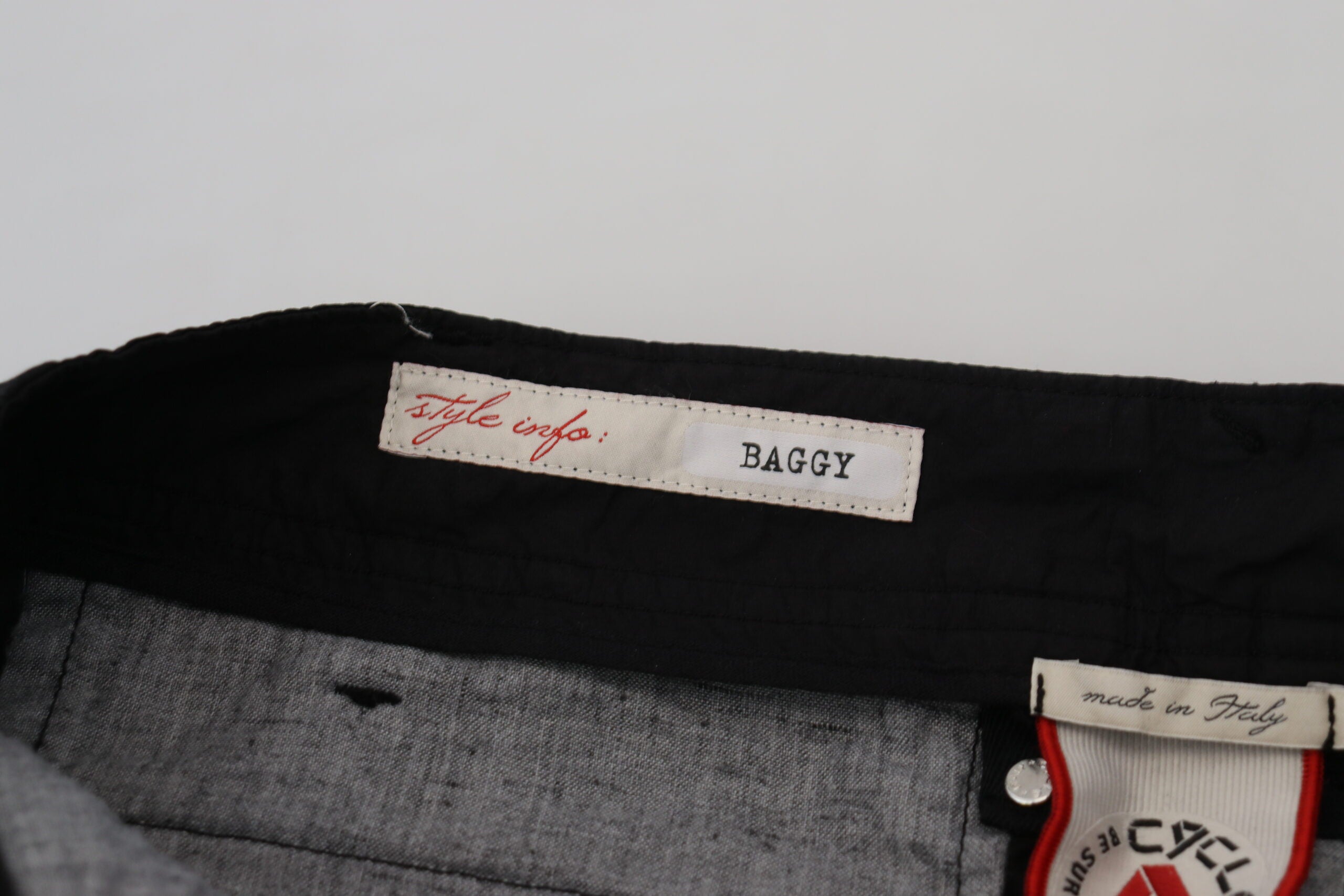 CYCLE Schwarze Baumwolle Baggy Hohe Taille Frauen Hosen