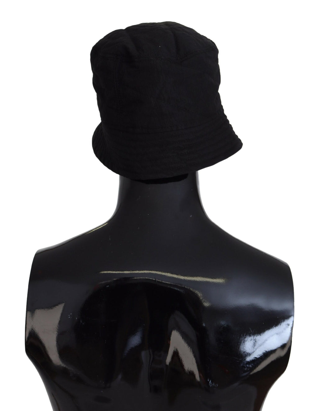 Dolce & Gabbana Schwarzes Nylon Frauen Eimer Kappe Hut