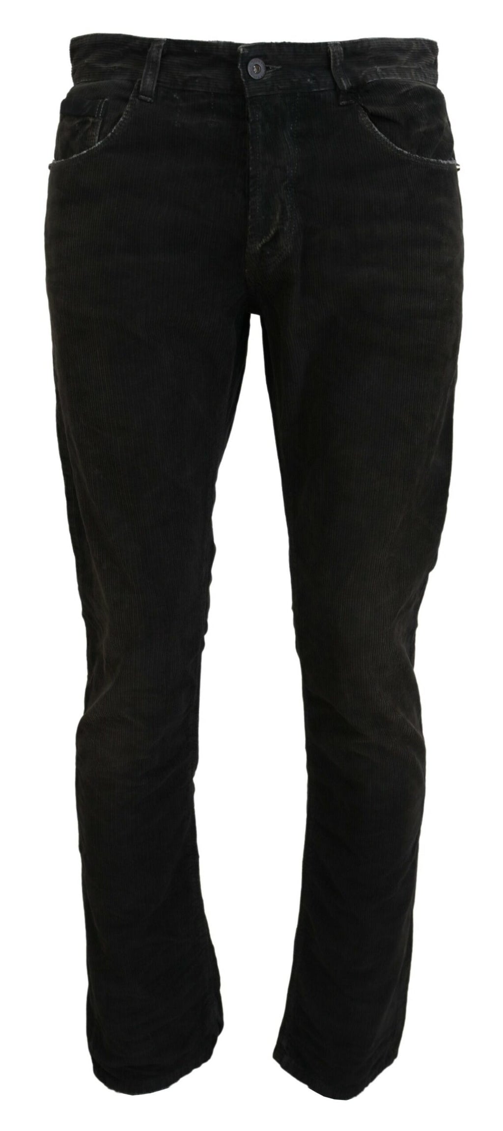 Costume National Grauer Baumwollcord Herren Freizeitjeans